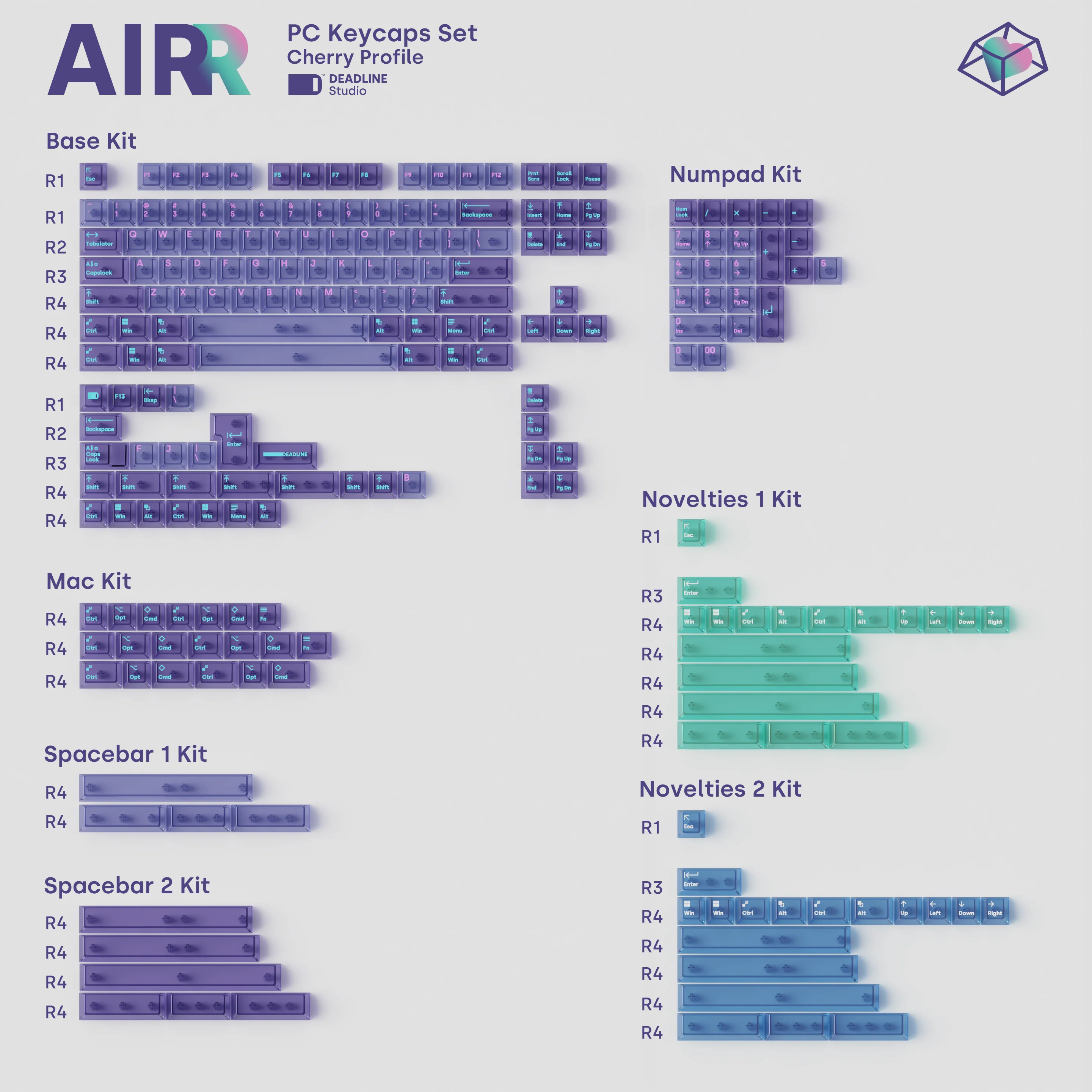[In Stock] Deadline AirR Keycaps - Image 10