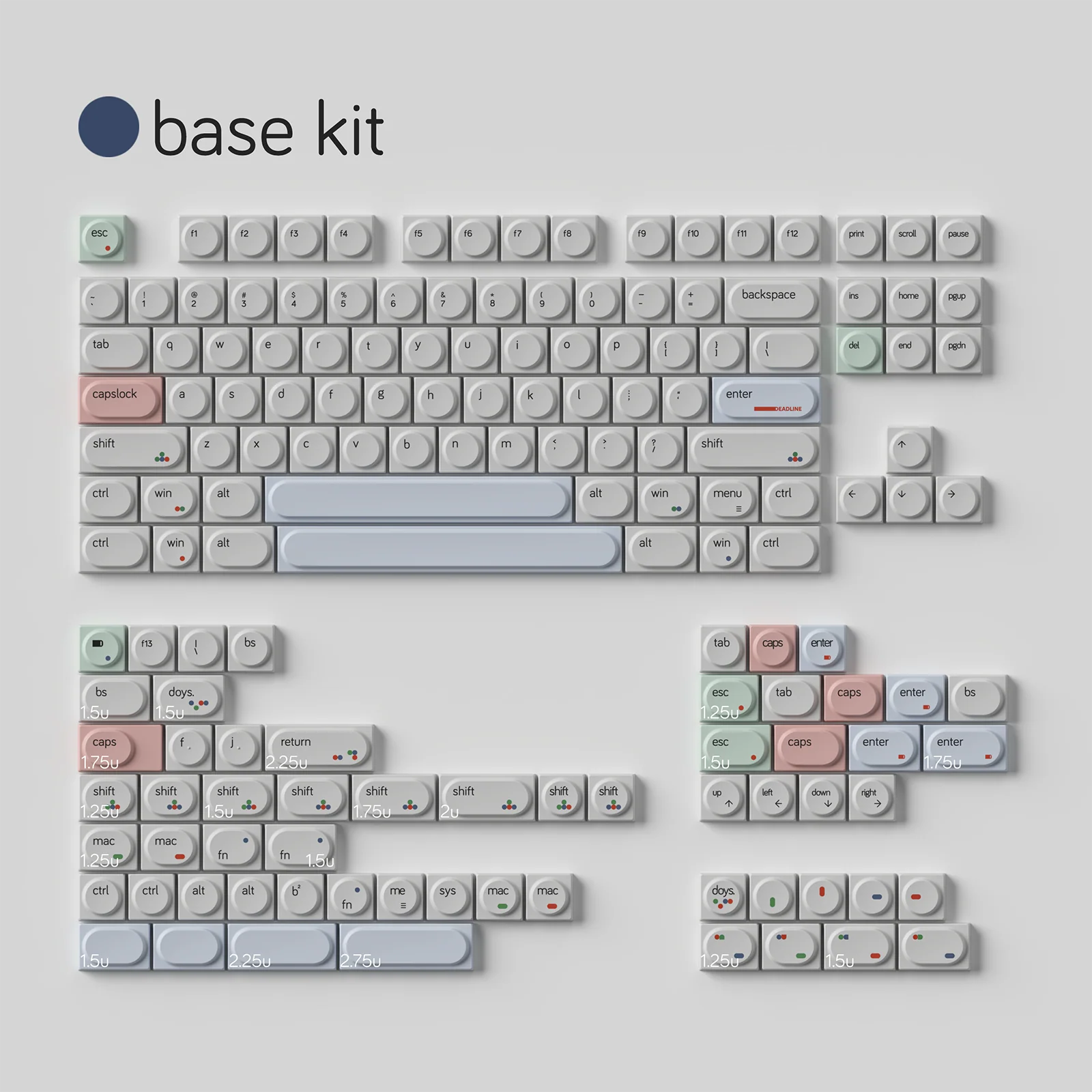 [In Stock] DEADLINE Doys Gray.dat PBT Keycap - Image 7