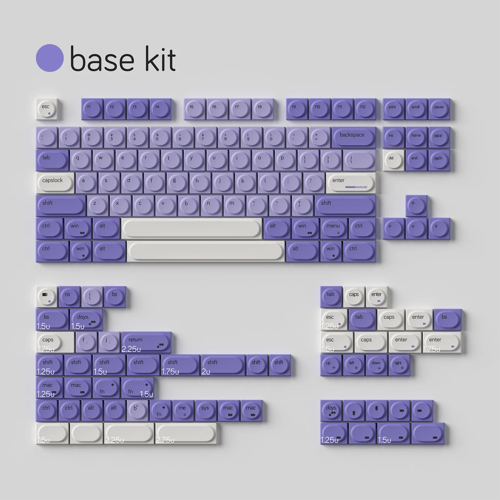 [In Stock] DEADLINE Doys Milkit Taro PBT Keycap - Image 5