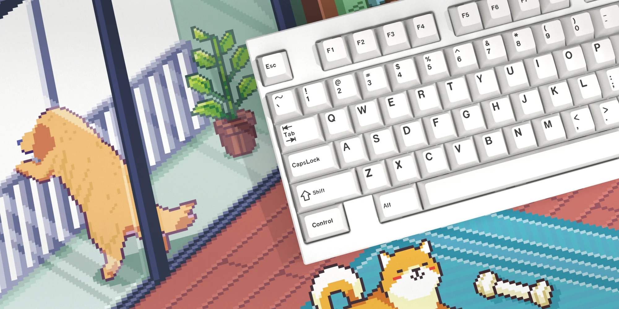 [In Stock] Dot Cat & Dog Deskmat - Image 10