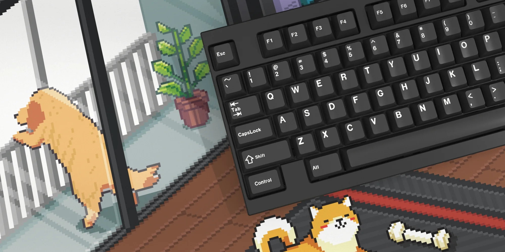 [In Stock] Dot Cat & Dog Deskmat - Image 13