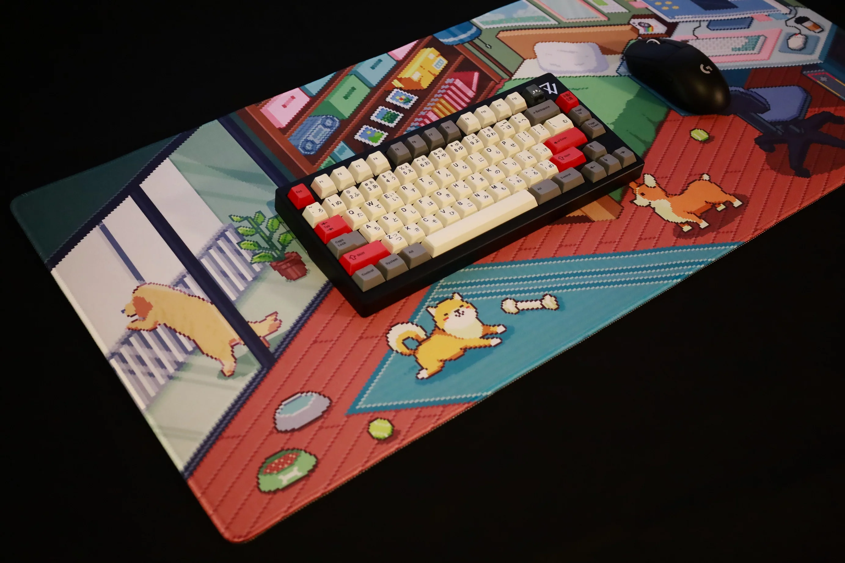 [In Stock] Dot Cat & Dog Deskmat - Image 18