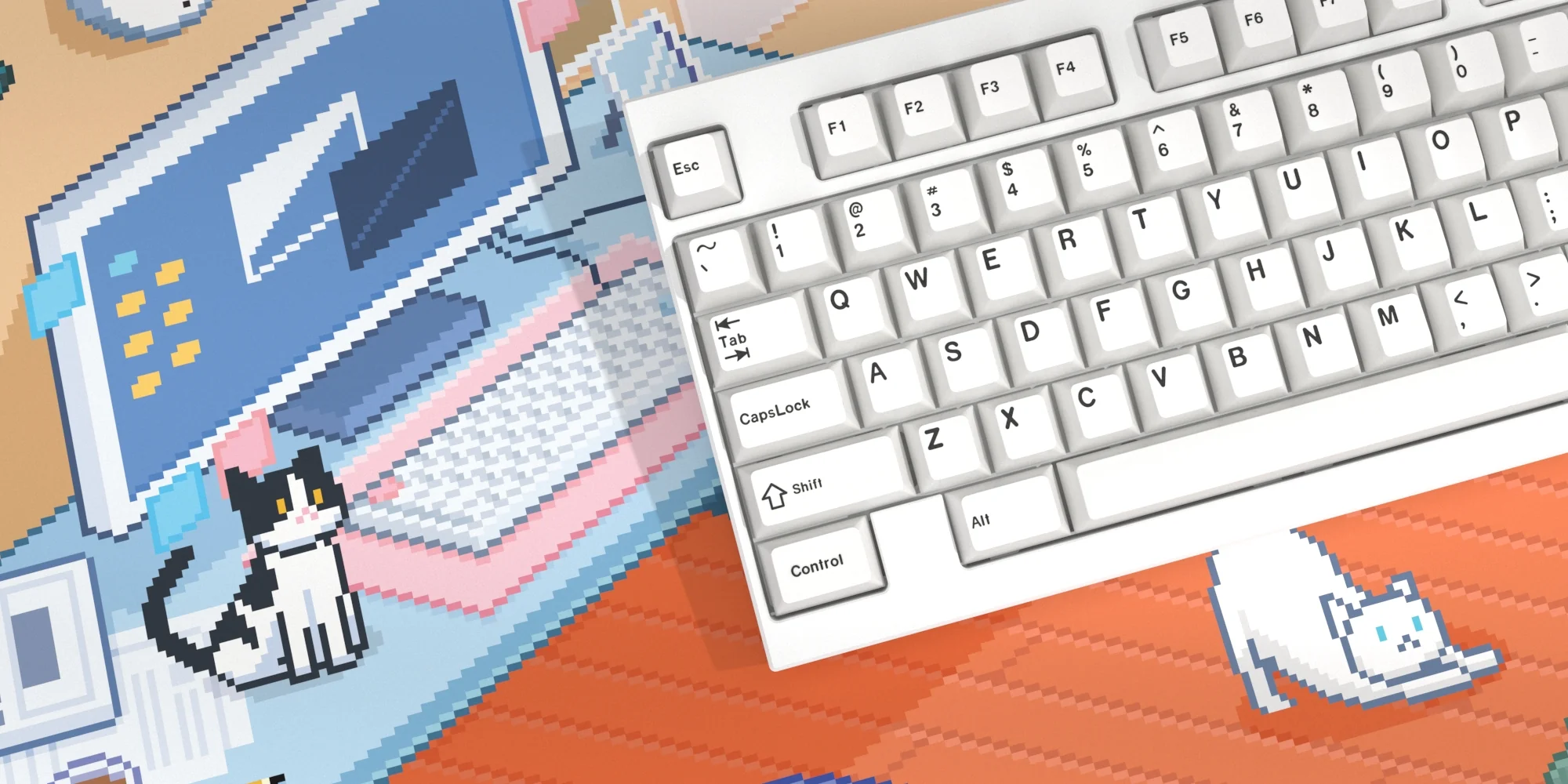[In Stock] Dot Cat & Dog Deskmat - Image 4