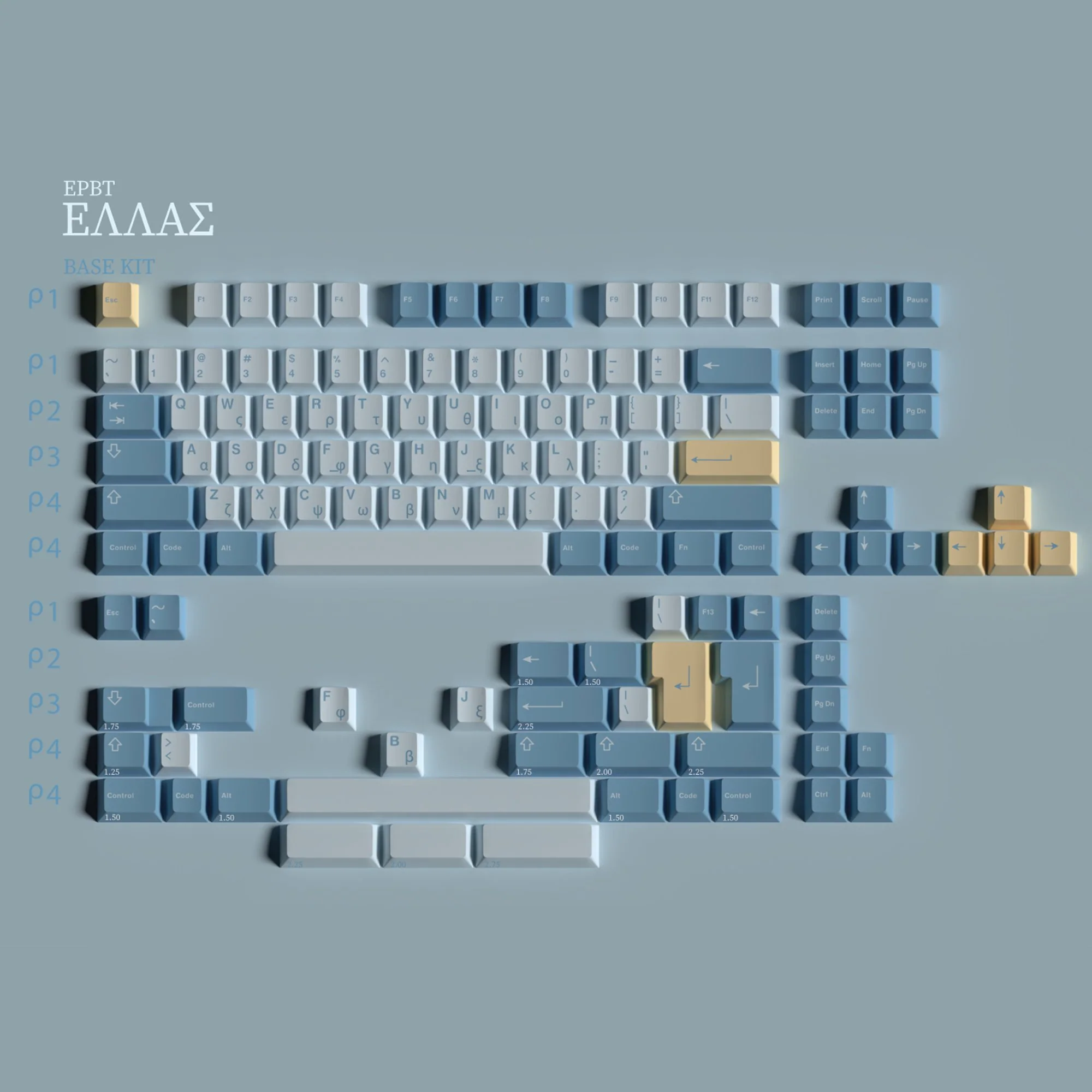 [In Stock] EPBT Hellas Keycap Set - Image 6
