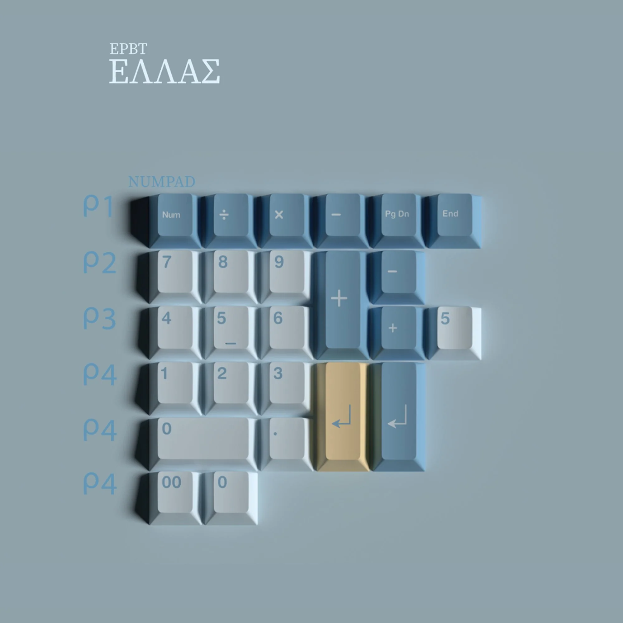 [In Stock] EPBT Hellas Keycap Set - Image 8