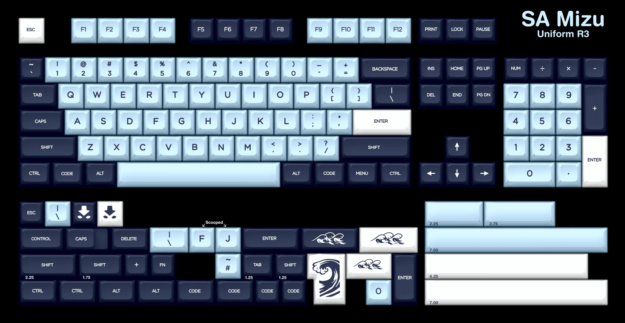 [In Stock] SA Mizu Keycap Set - Image 8