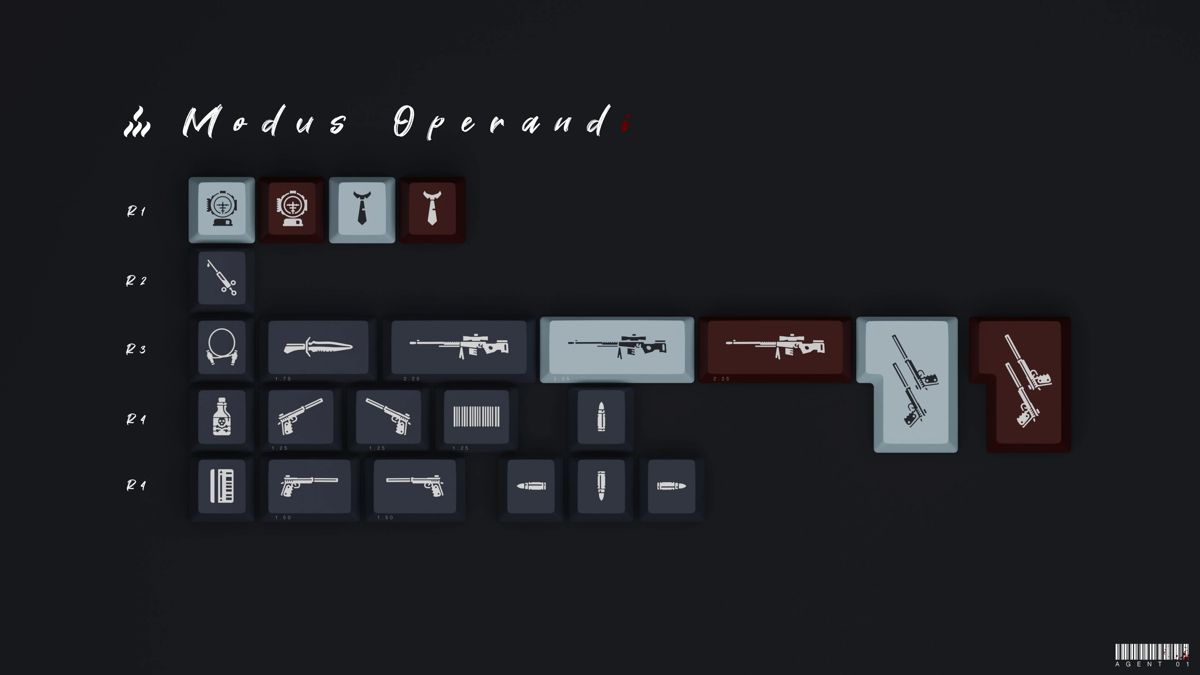 [In Stock] GMK Agent 01 Keycap Set - Image 19