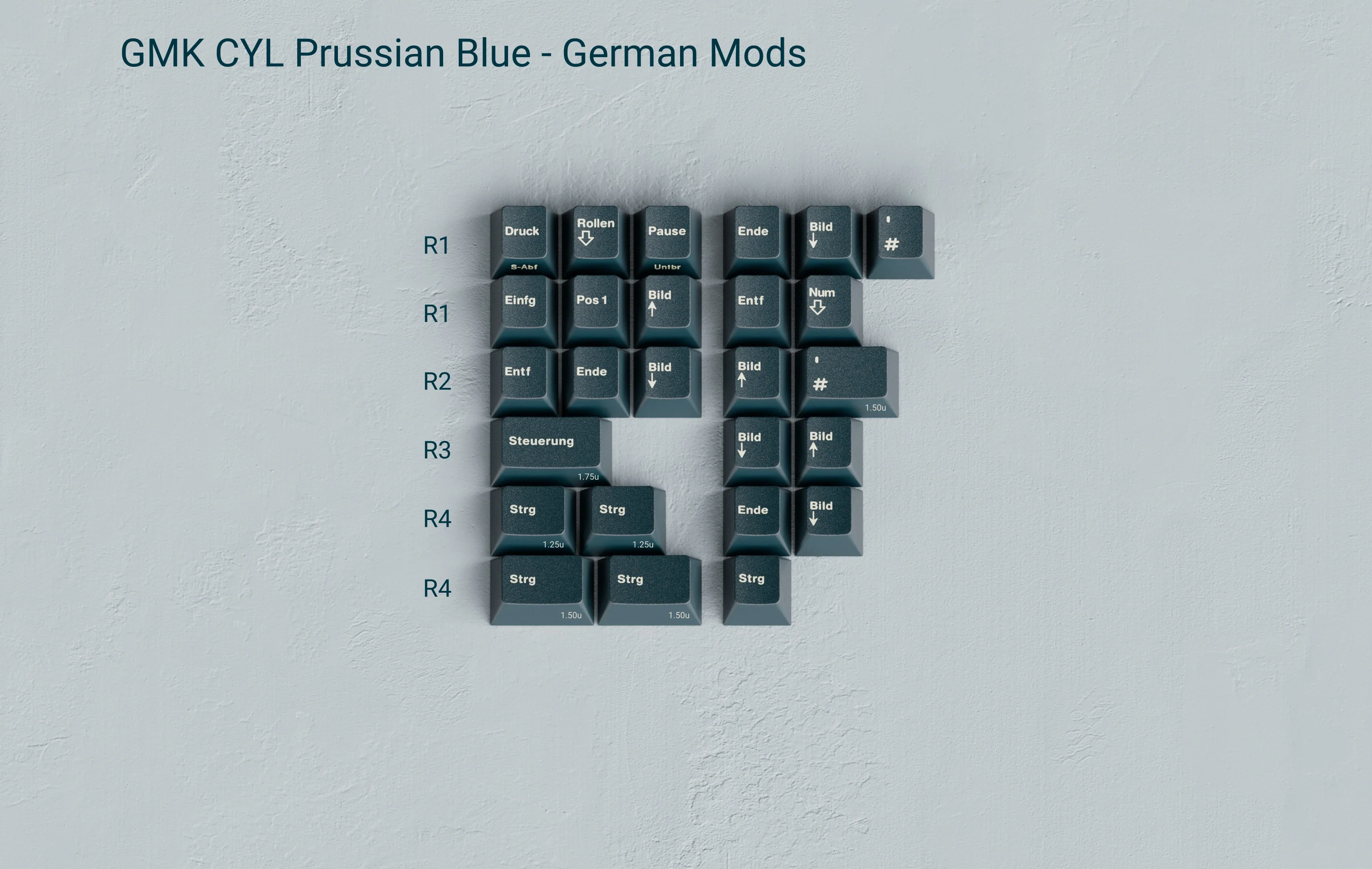 [In Stock] GMK CYL Prussian Blue - Image 8
