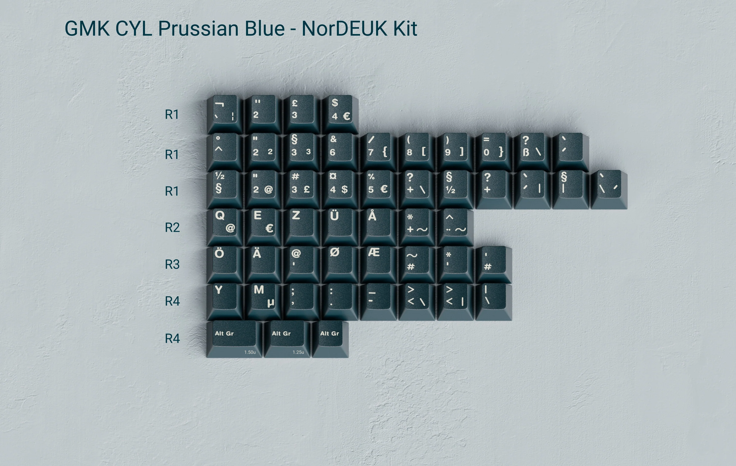 [In Stock] GMK CYL Prussian Blue - Image 9