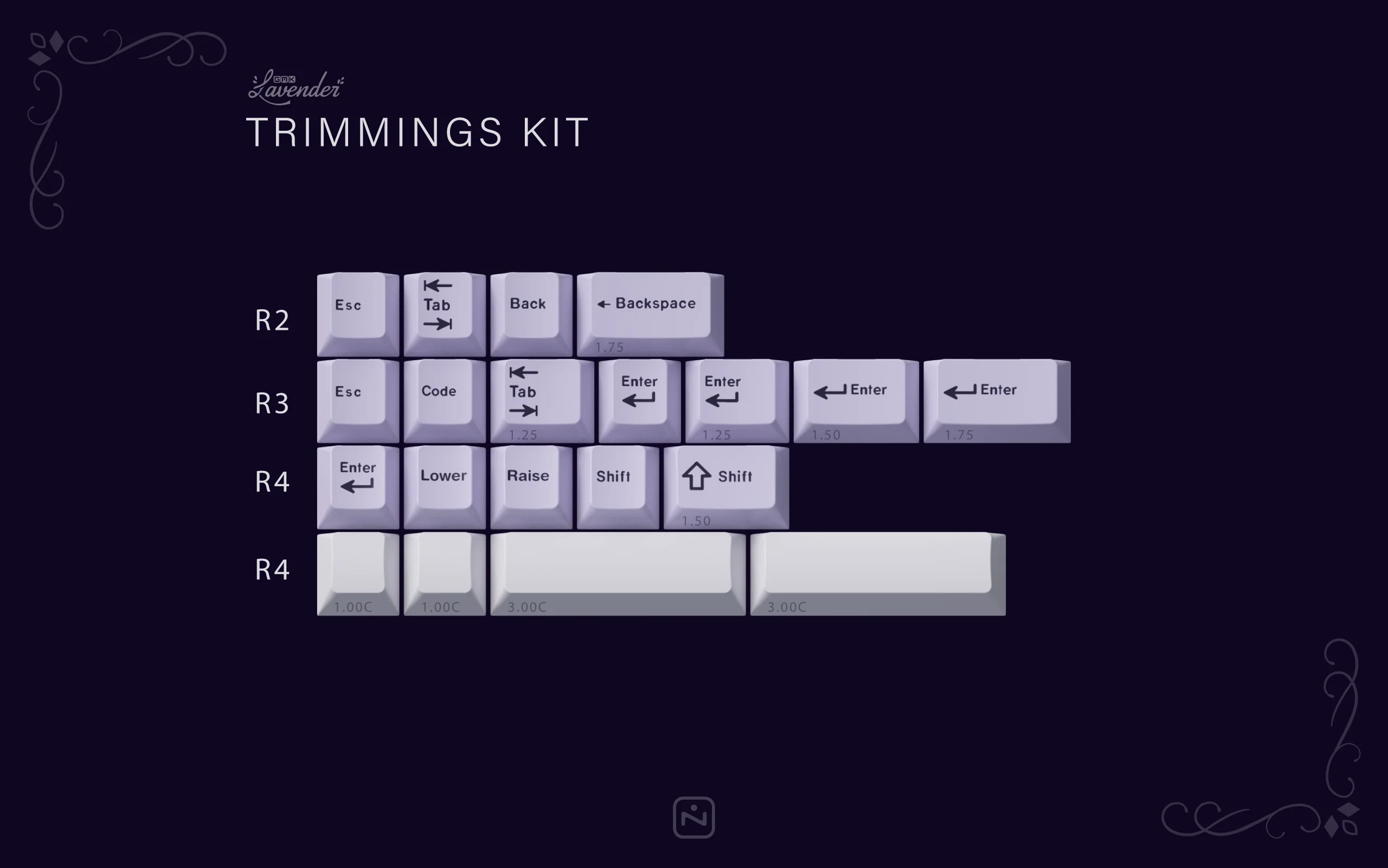 [In Stock] GMK Lavender Keycap Set - Image 14