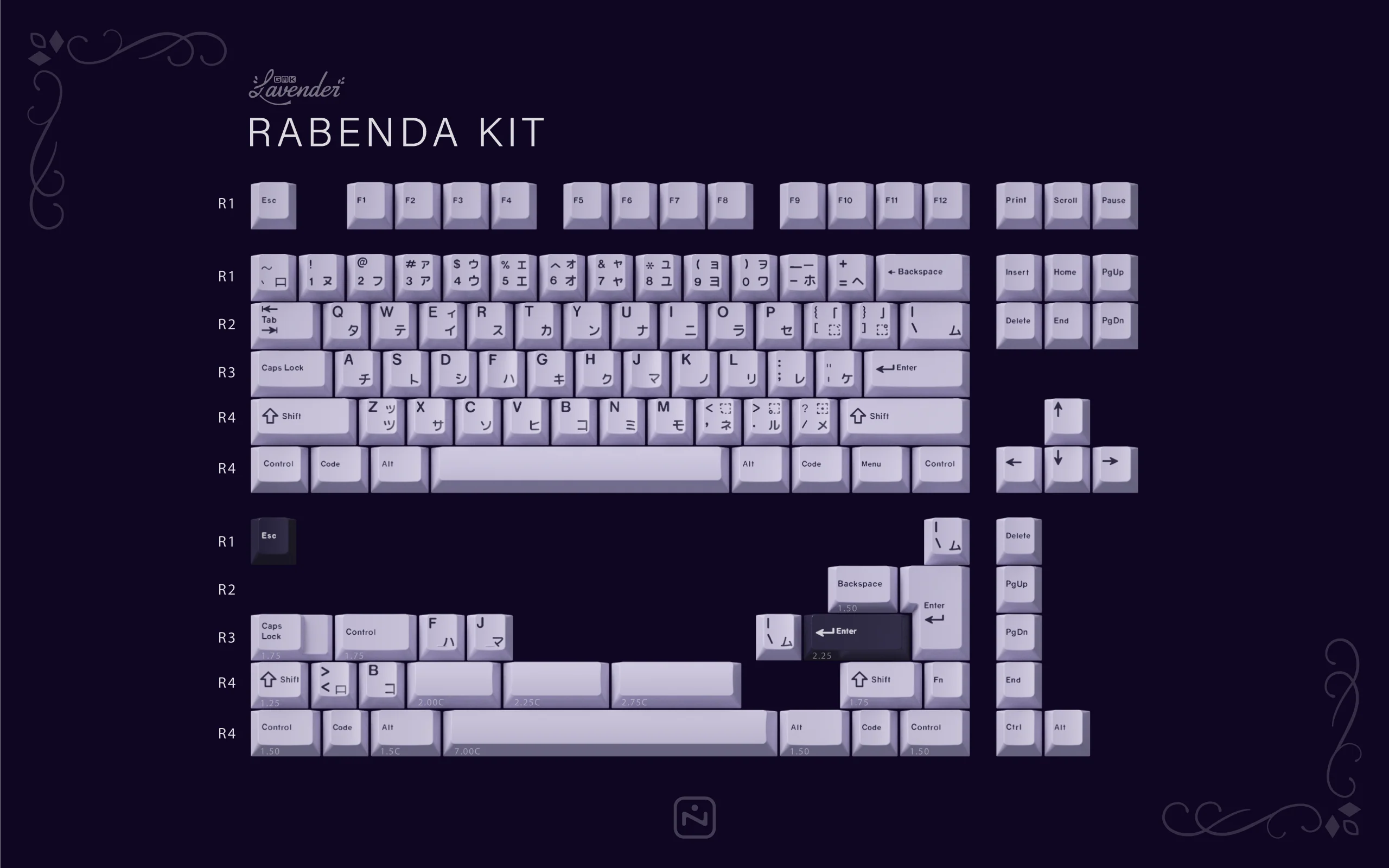 [In Stock] GMK Lavender Keycap Set - Image 9