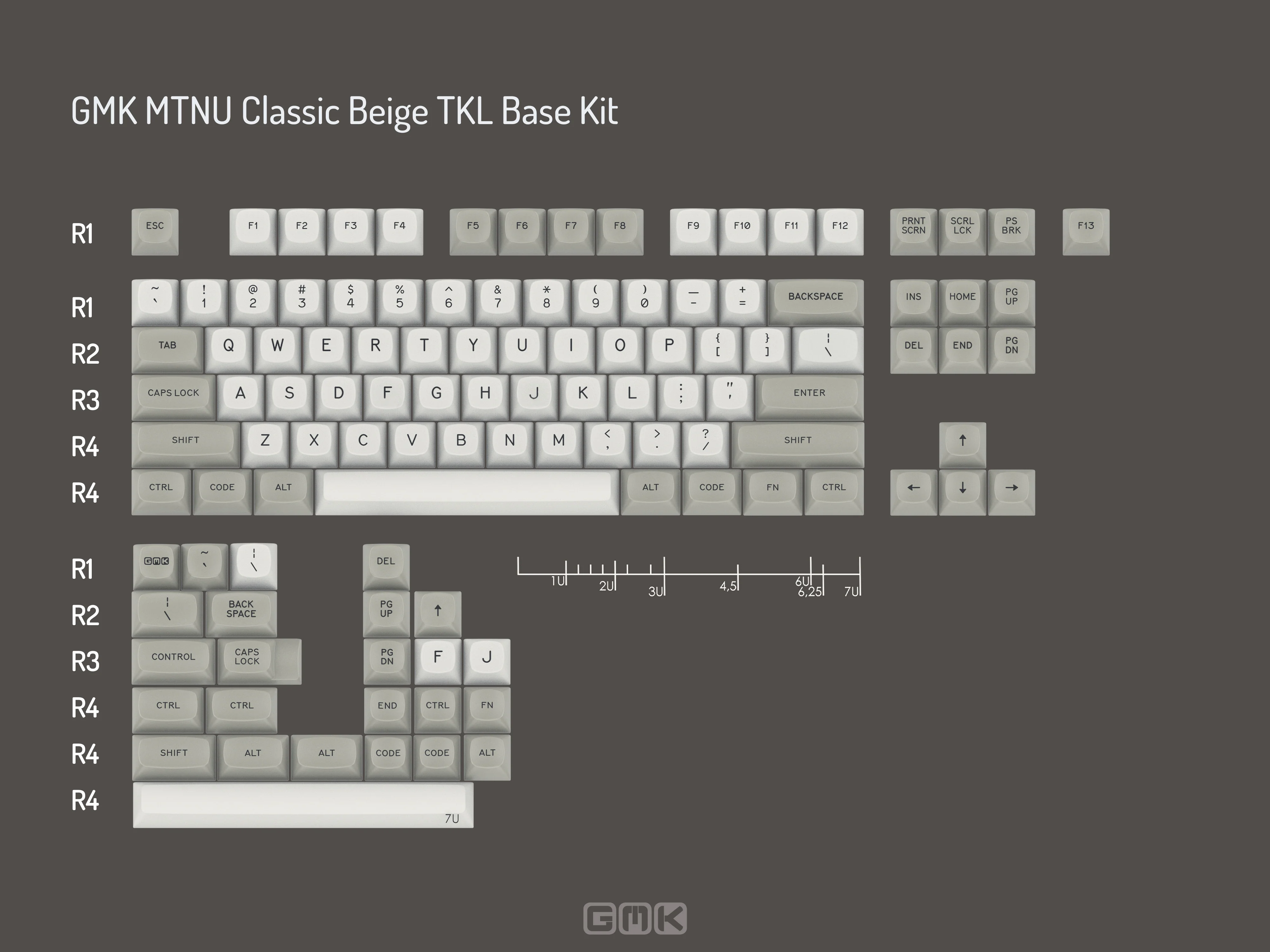 [In Stock] GMK MTNU Classic Beige Keycaps - Image 2