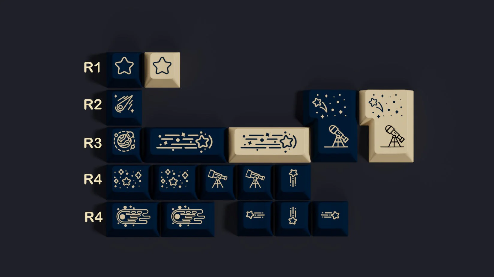 [In Stock] GMK Stargaze Keycap Set - Image 12