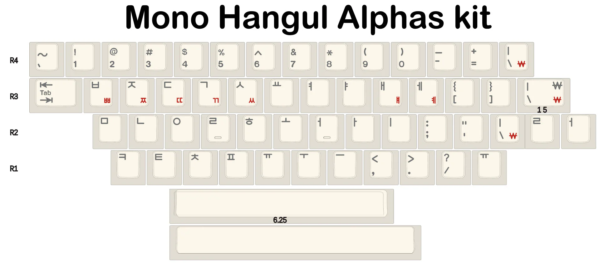 [In Stock] EPBT Simpler Hangul Keycap Set - Image 13