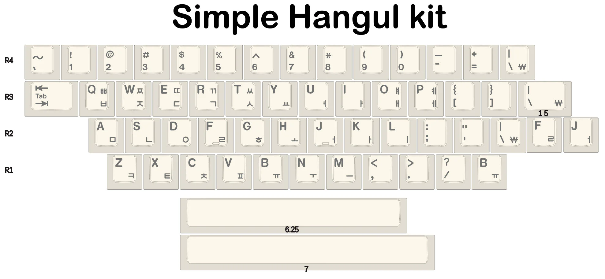 [In Stock] EPBT Simpler Hangul Keycap Set - Image 15