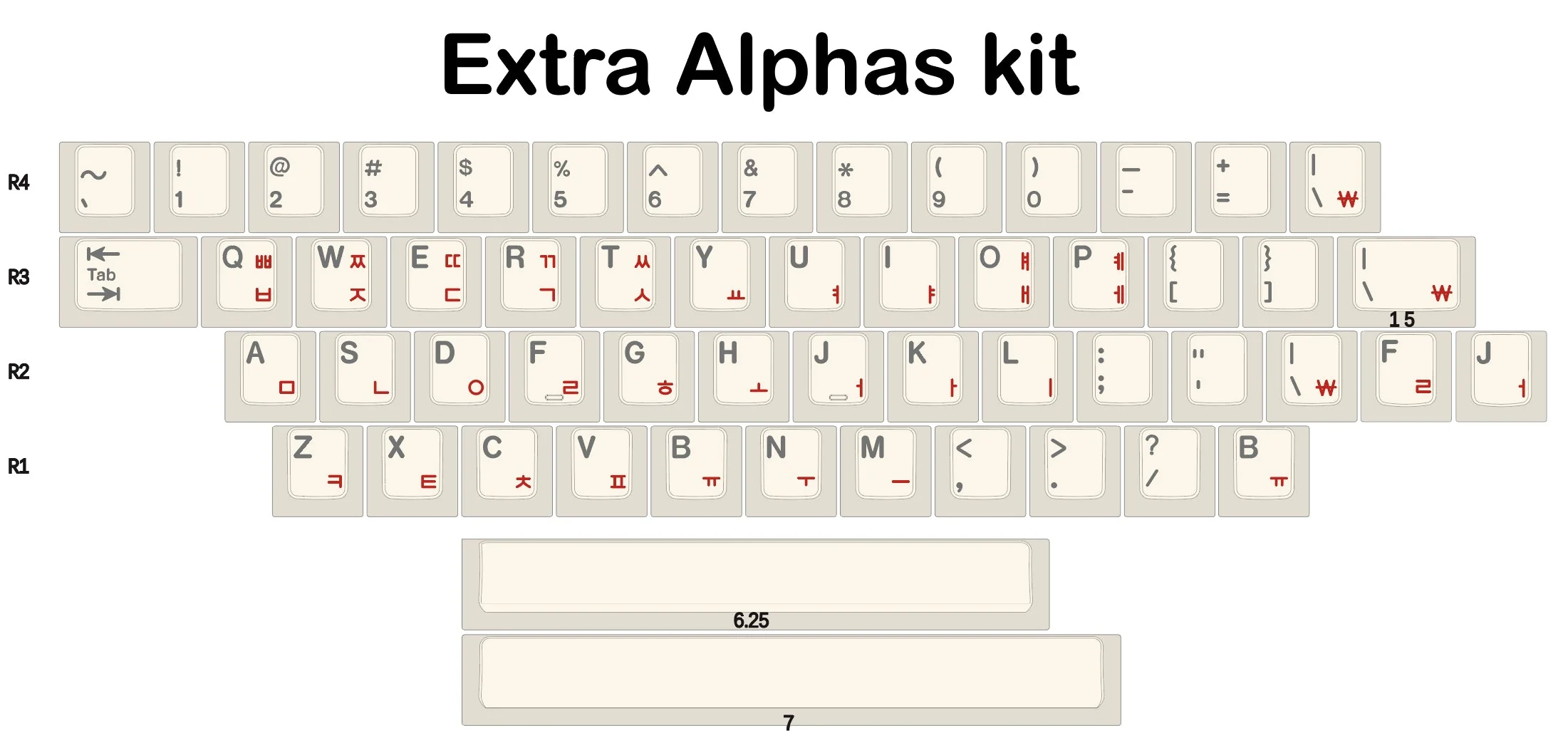[In Stock] EPBT Simpler Hangul Keycap Set - Image 16