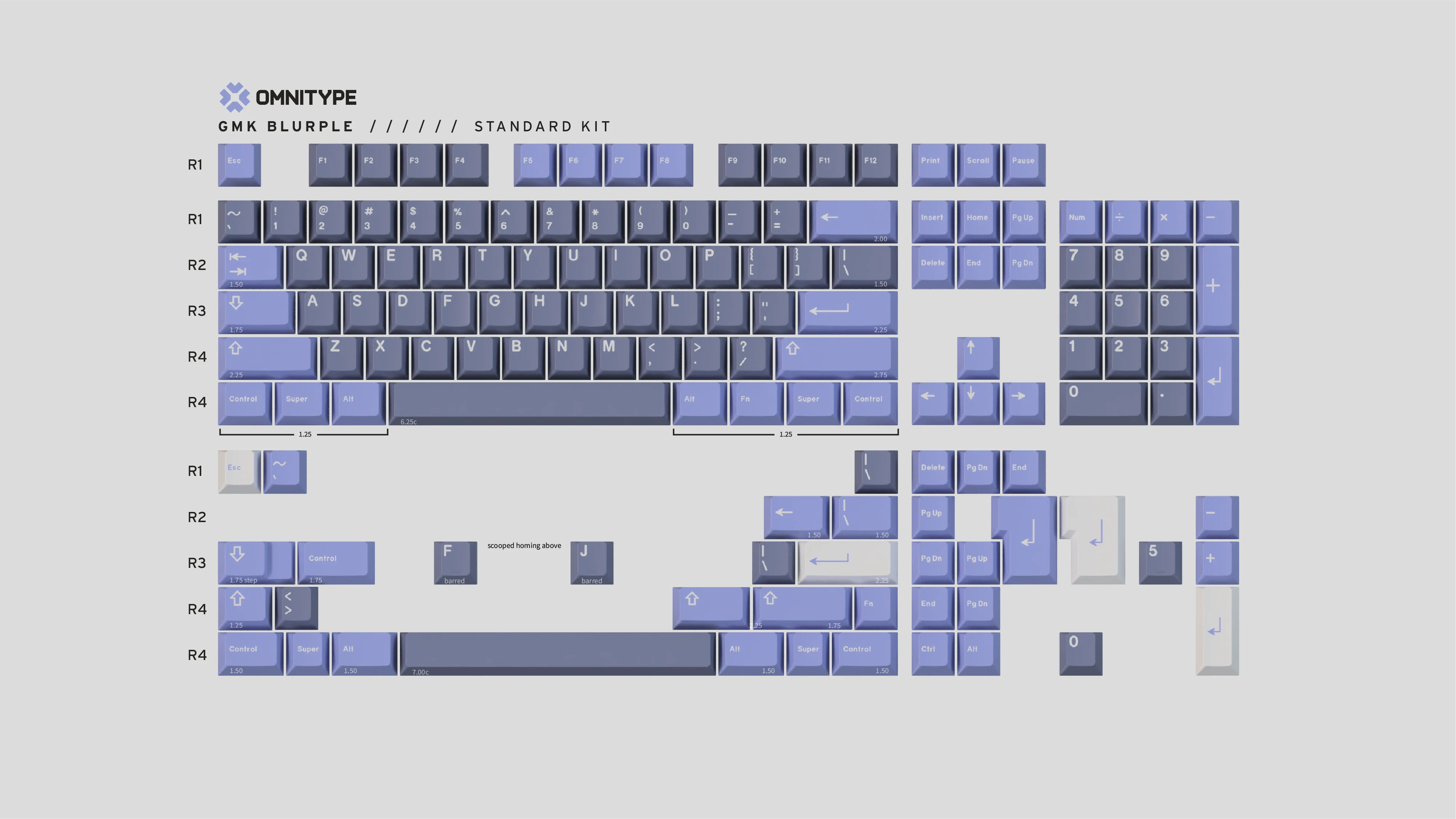 [In Stock] GMK Blurple Keycap Set - Image 10