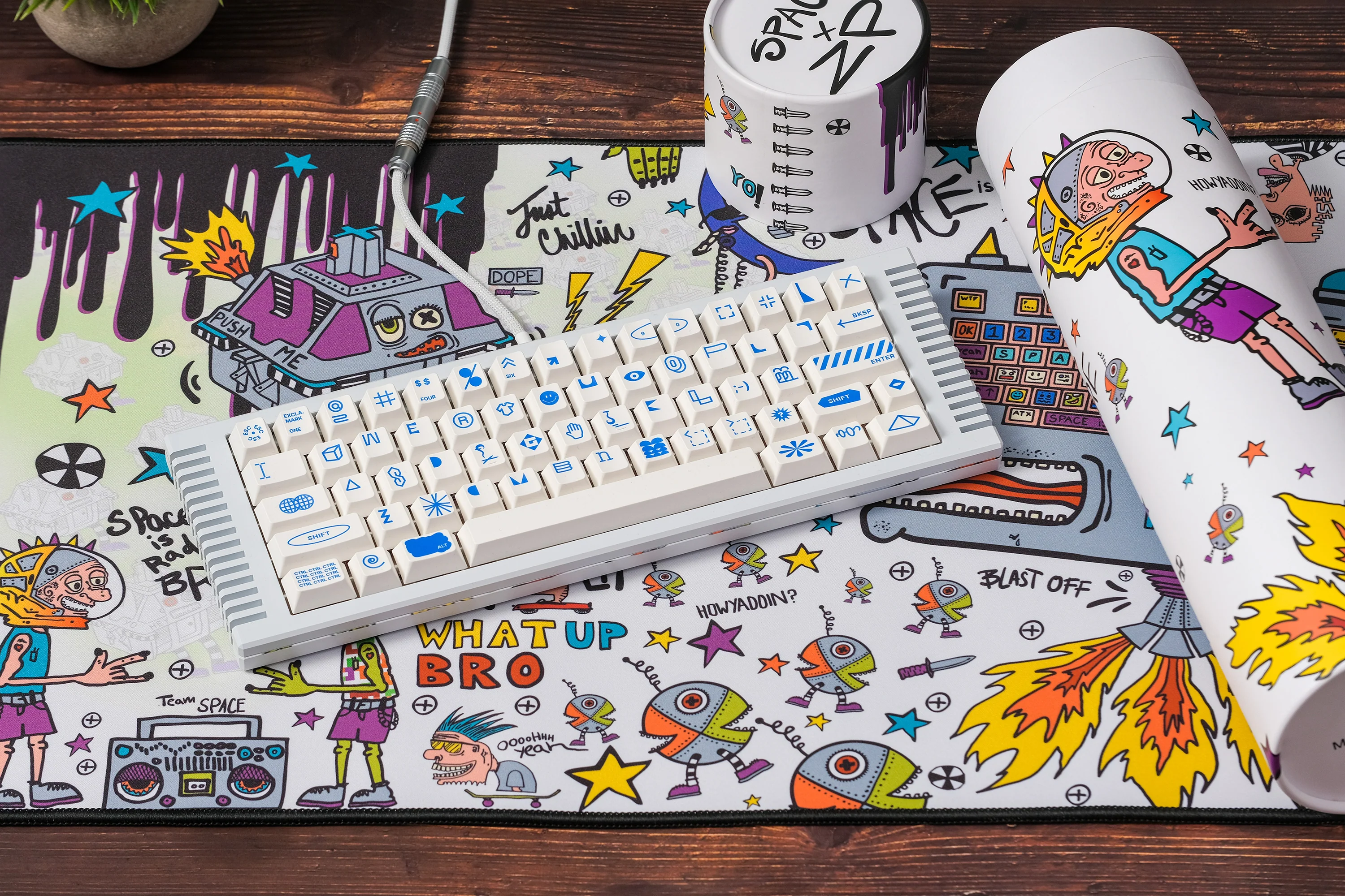 [In Stock] Ouchkick 2 x Space Deskmat - Image 2