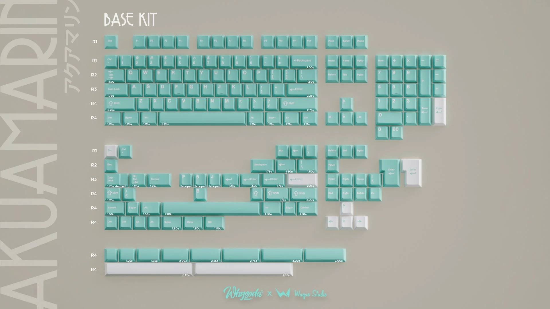 [In Stock] Wuque Studio PBT Akuamarin Keycap Set - Image 6
