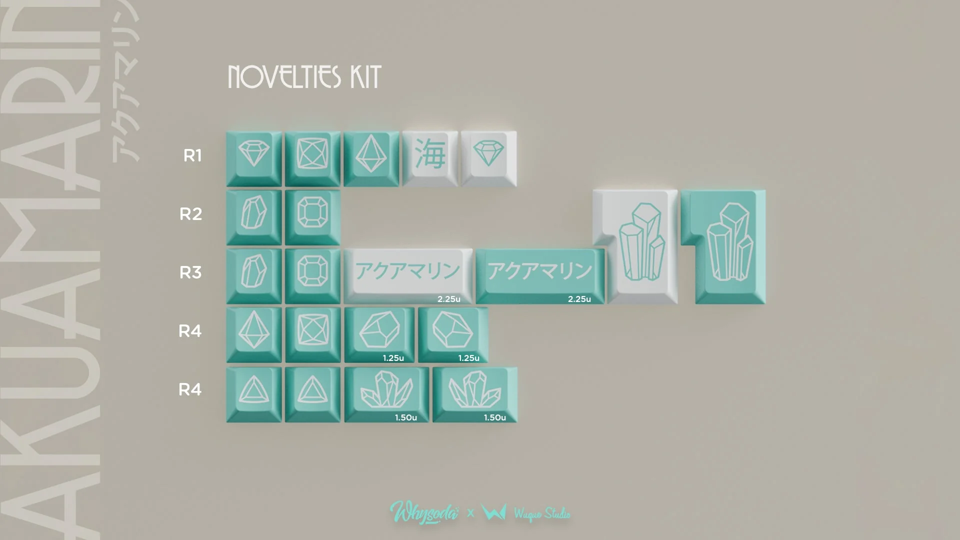 [In Stock] Wuque Studio PBT Akuamarin Keycap Set - Image 7