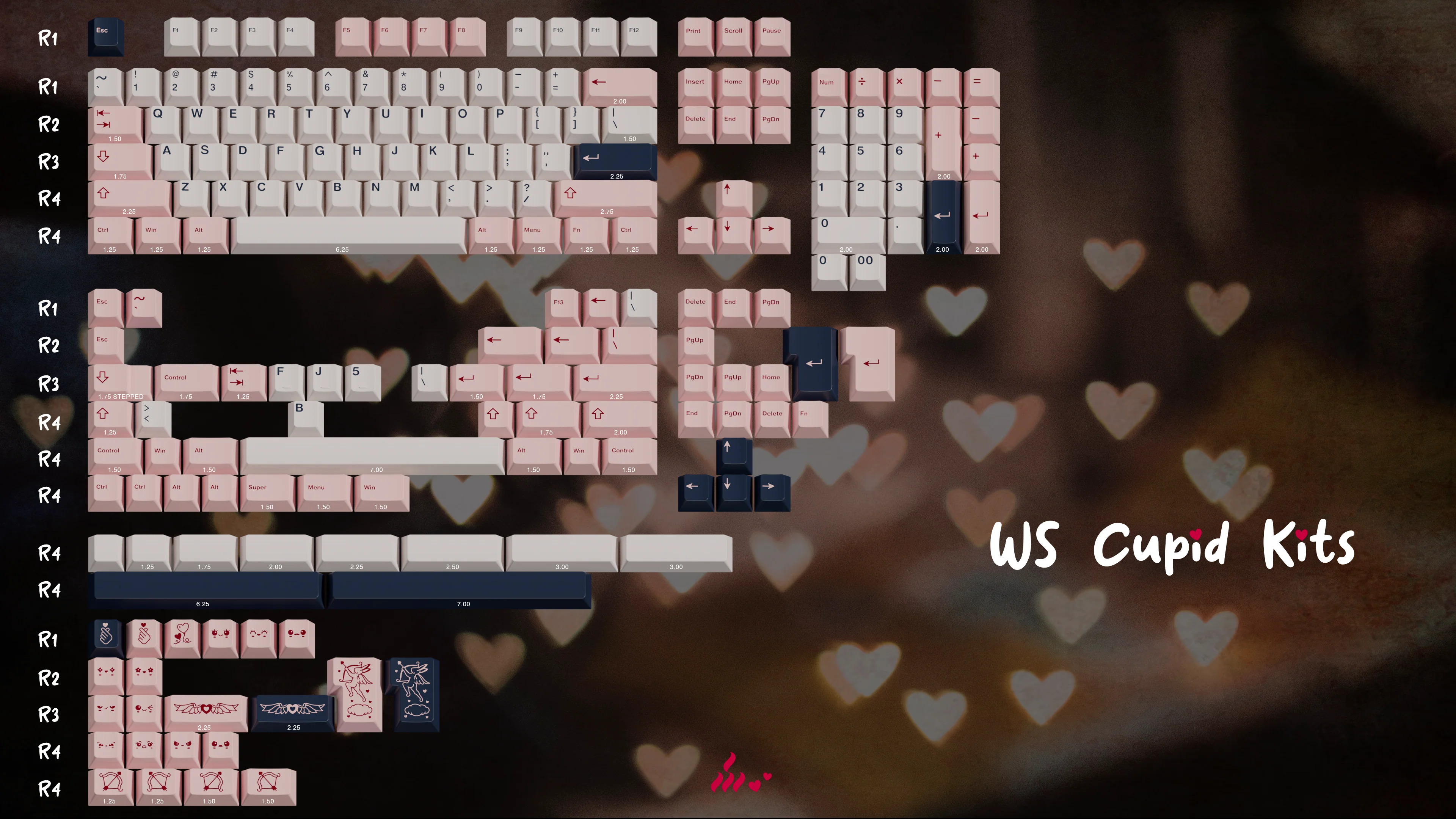 [In Stock] Wuque Studio PBT Cupid Keycap Set - Image 17
