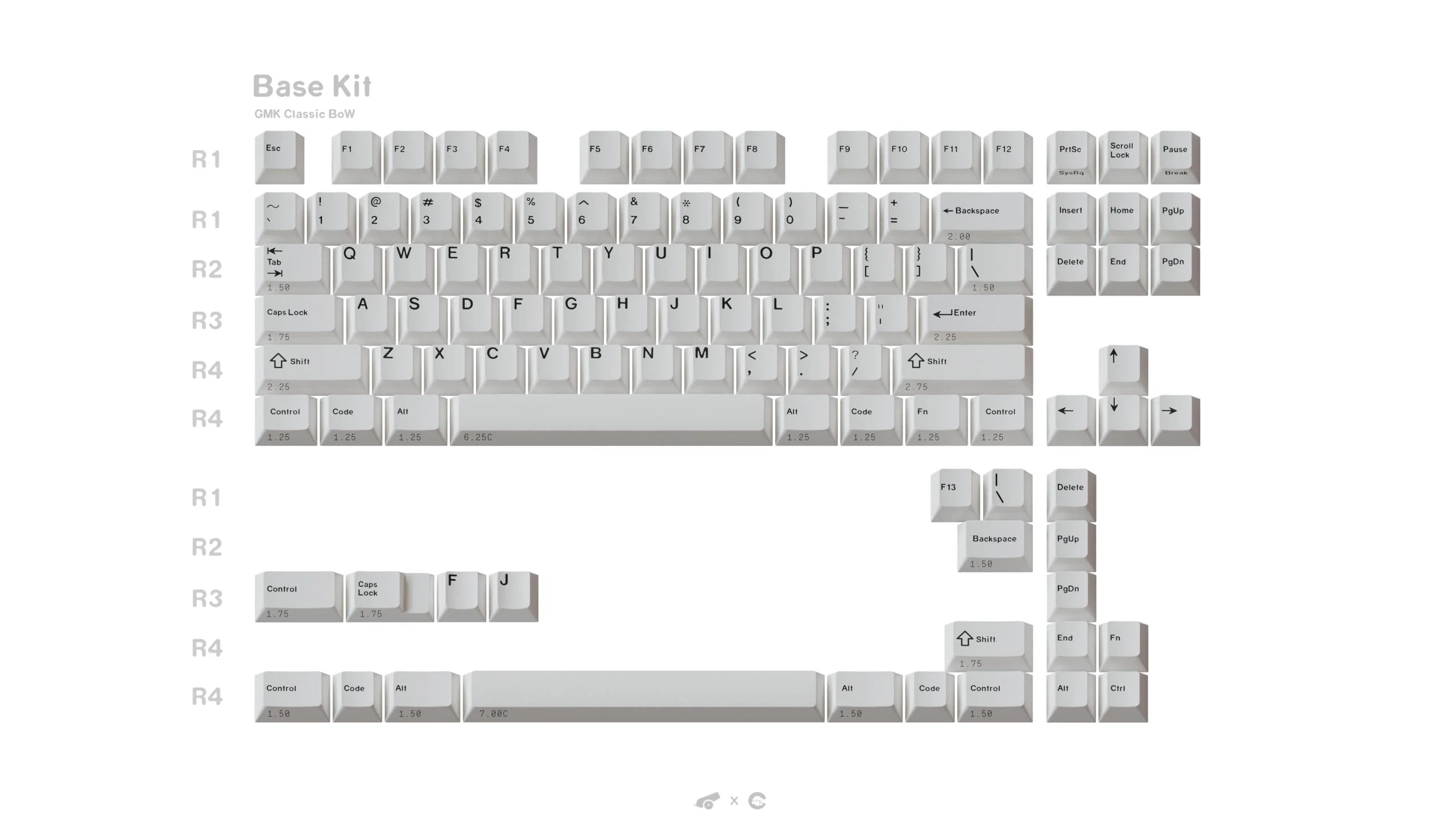 [In Stock] GMK Black on White - Image 9