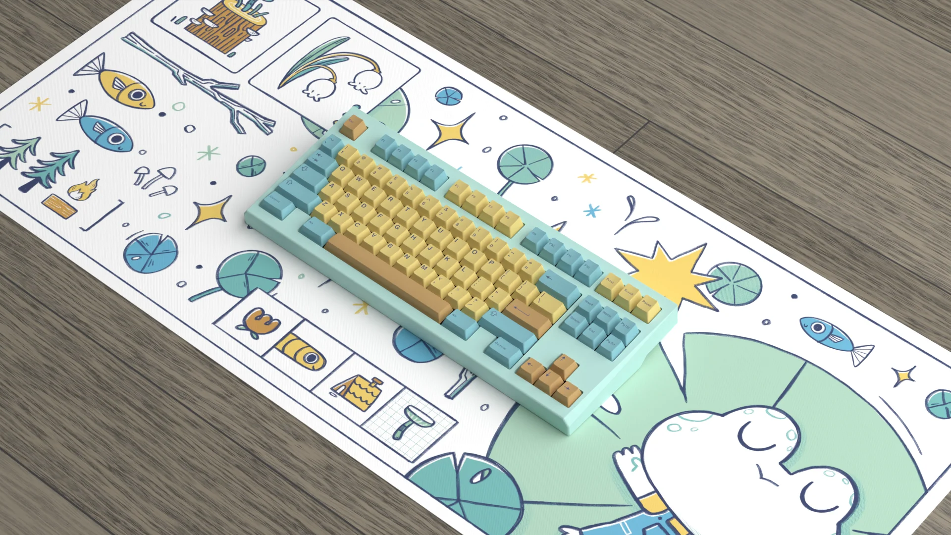 [In Stock] Swamp Frog Deskmat - Image 12