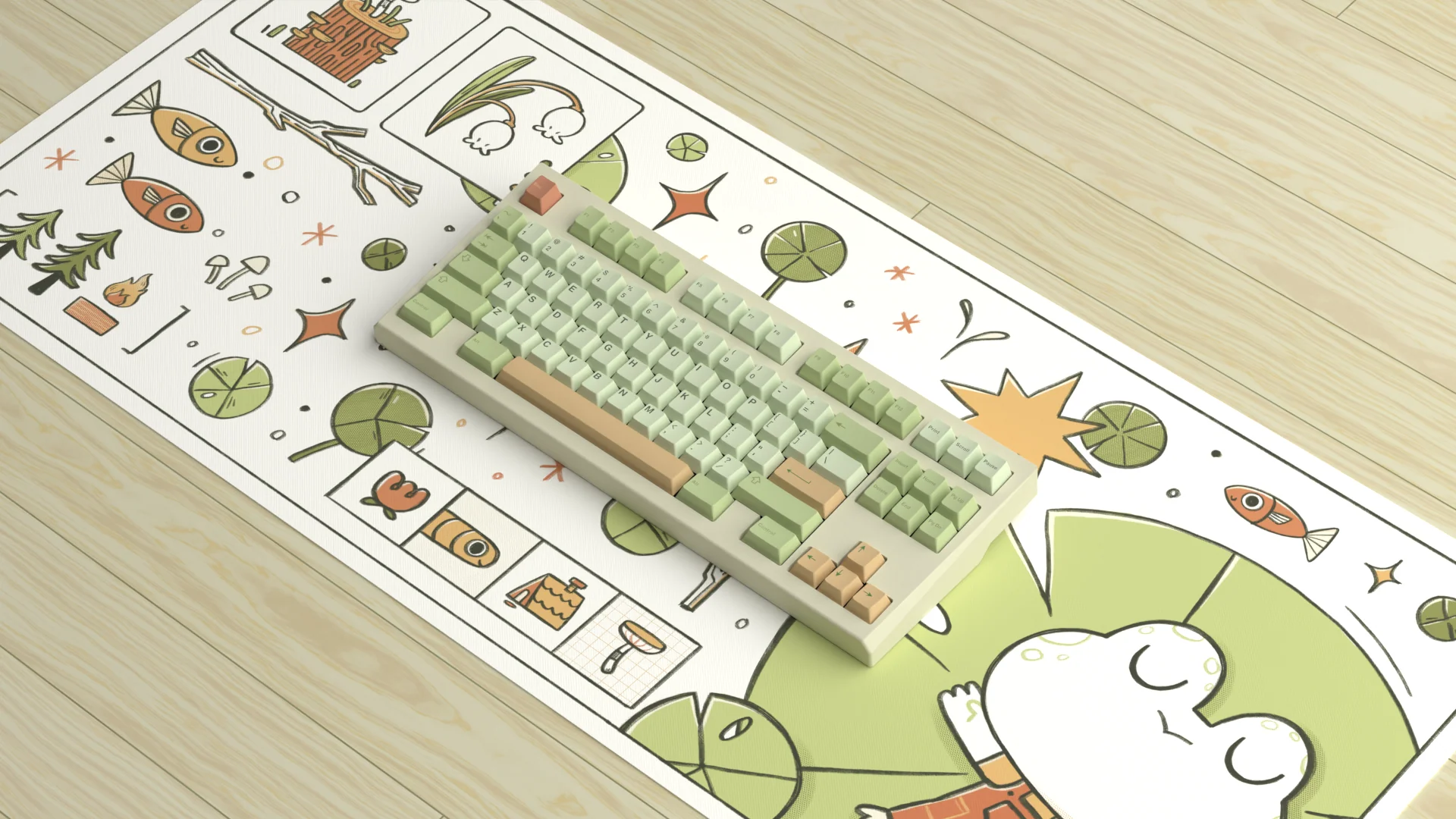 [In Stock] Swamp Frog Deskmat - Image 14