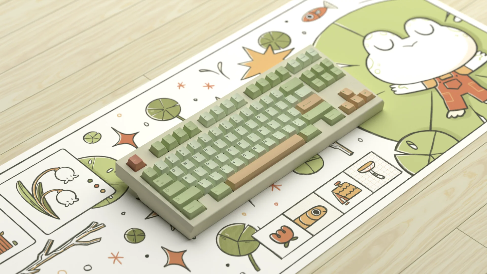 [In Stock] Swamp Frog Deskmat - Image 15