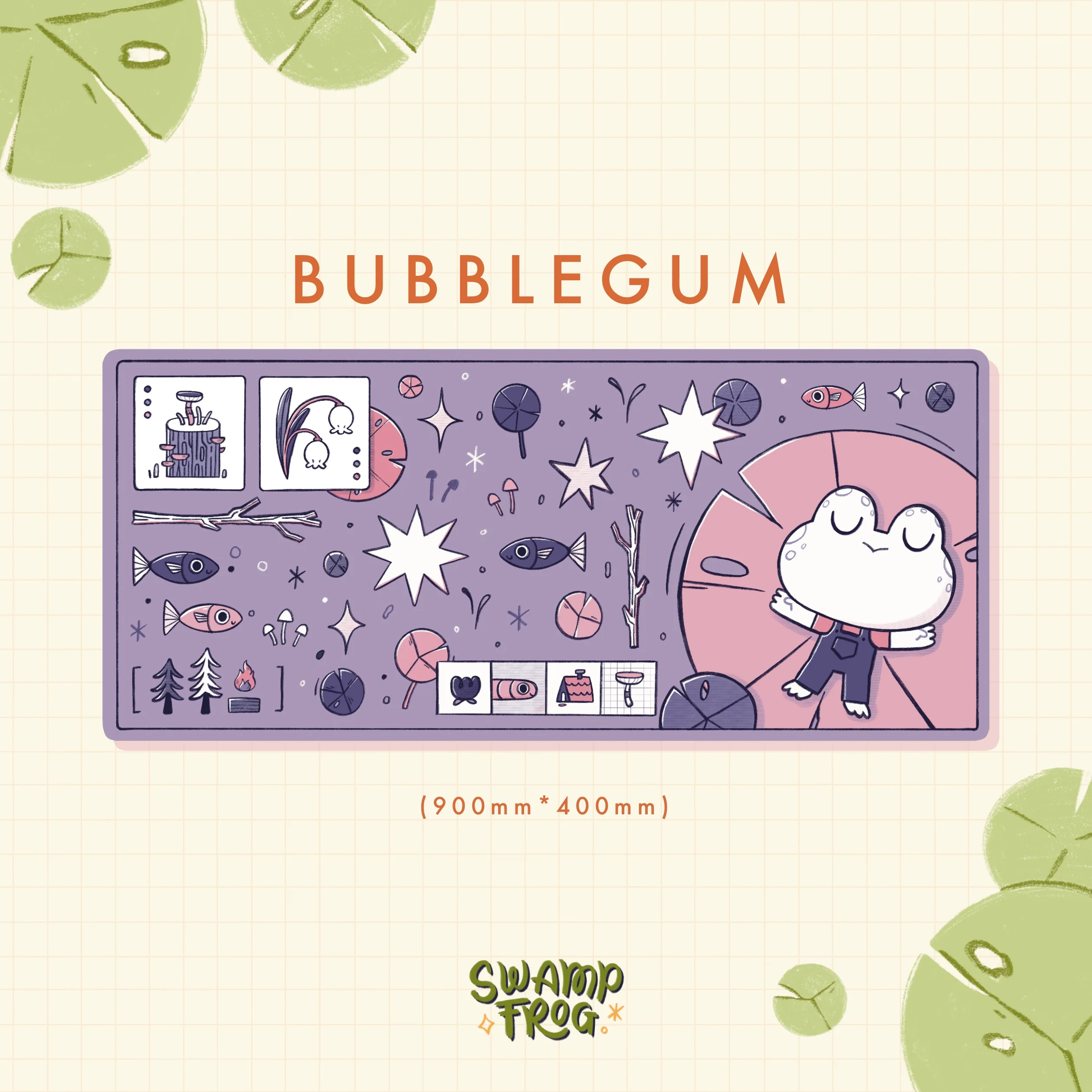 [In Stock] Swamp Frog Deskmat - Image 3