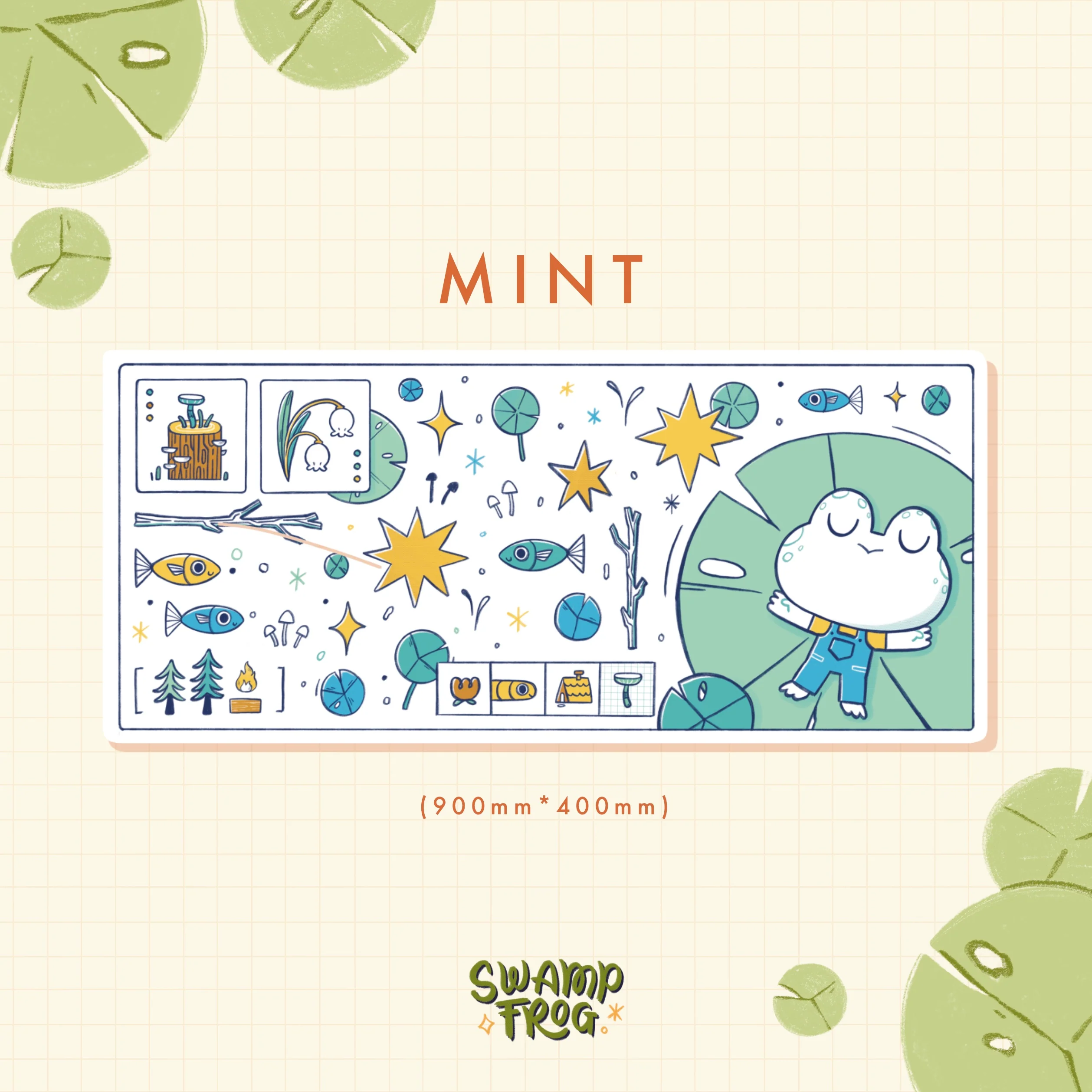[In Stock] Swamp Frog Deskmat - Image 5