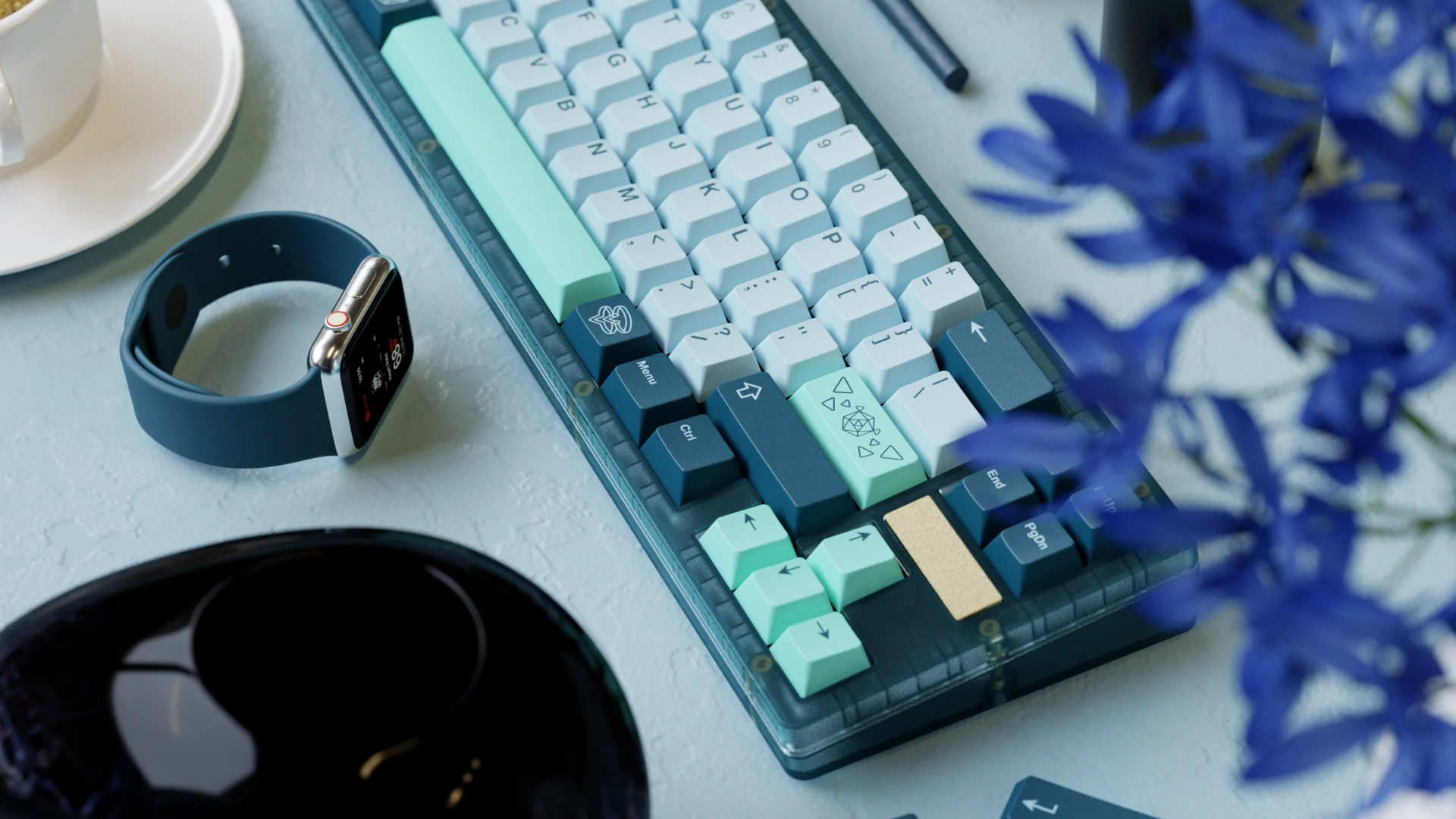 [In Stock] Wuque Studio PBT Entwined Flowers Keycap Set - Image 5