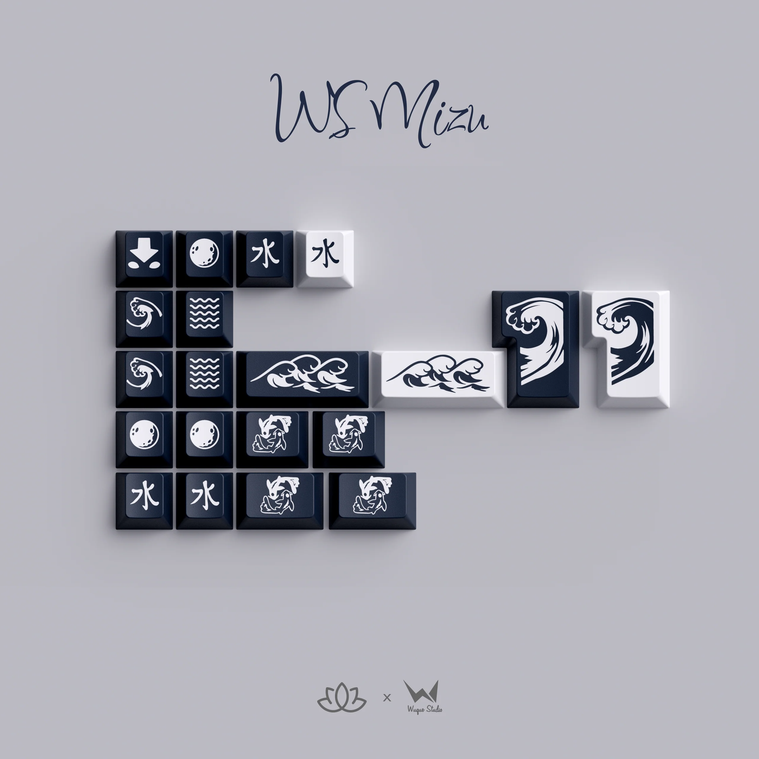 [In Stock] Wuque Studio PBT Mizu Keycap Set - Image 14