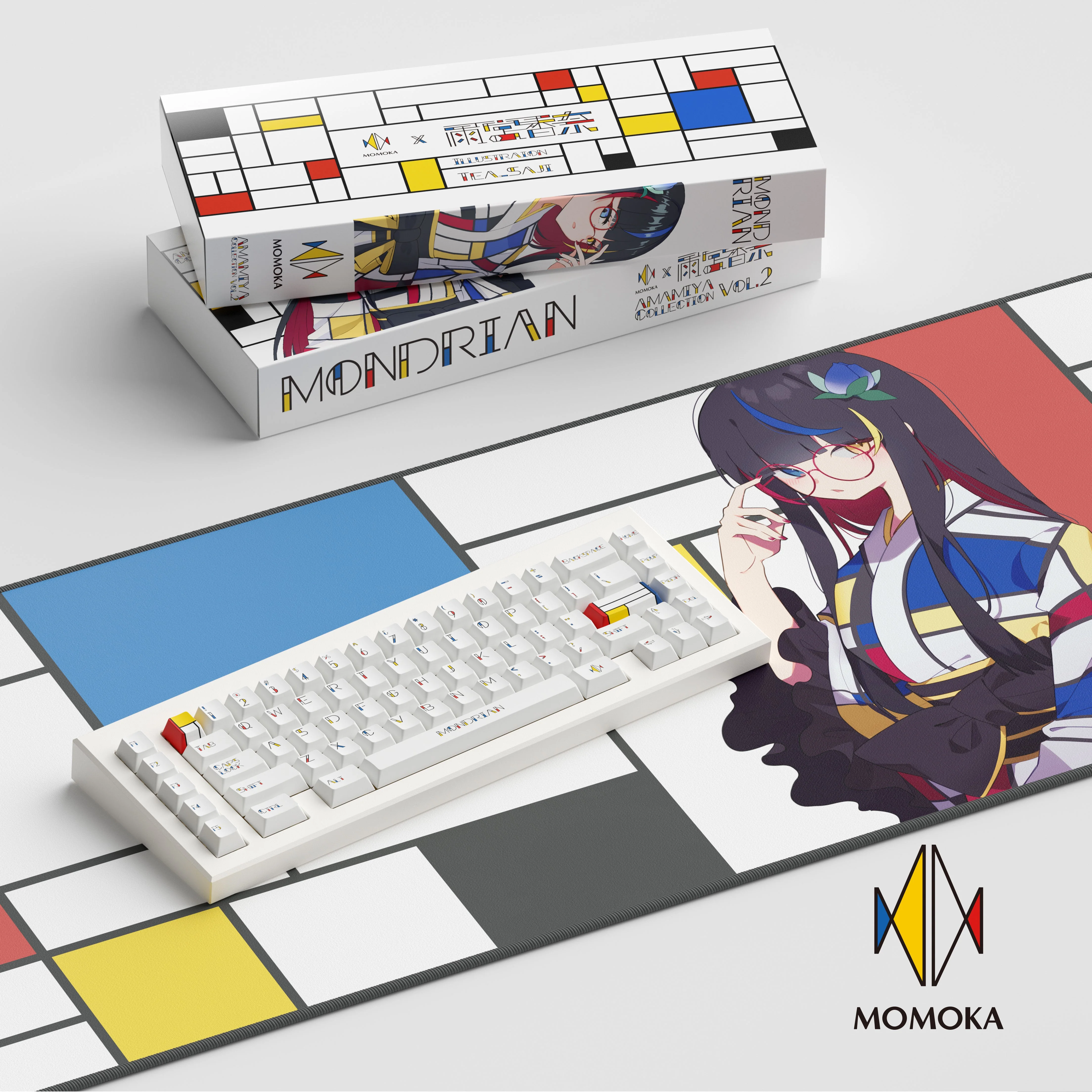 [In Stock] Momoka Mondrian Deskmat - Image 4