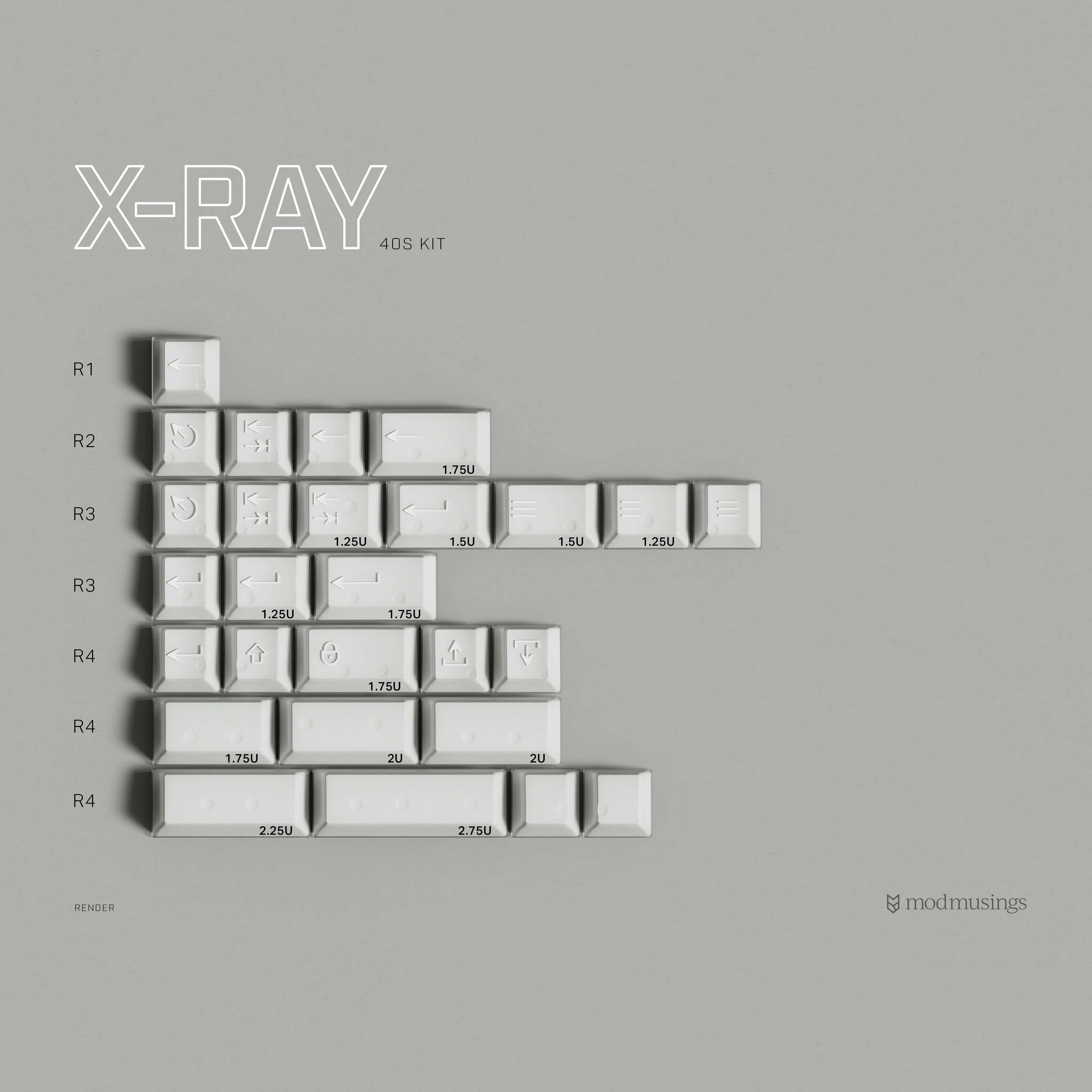 [In Stock] PBTFANS X-RAY Keycap Set - Image 11