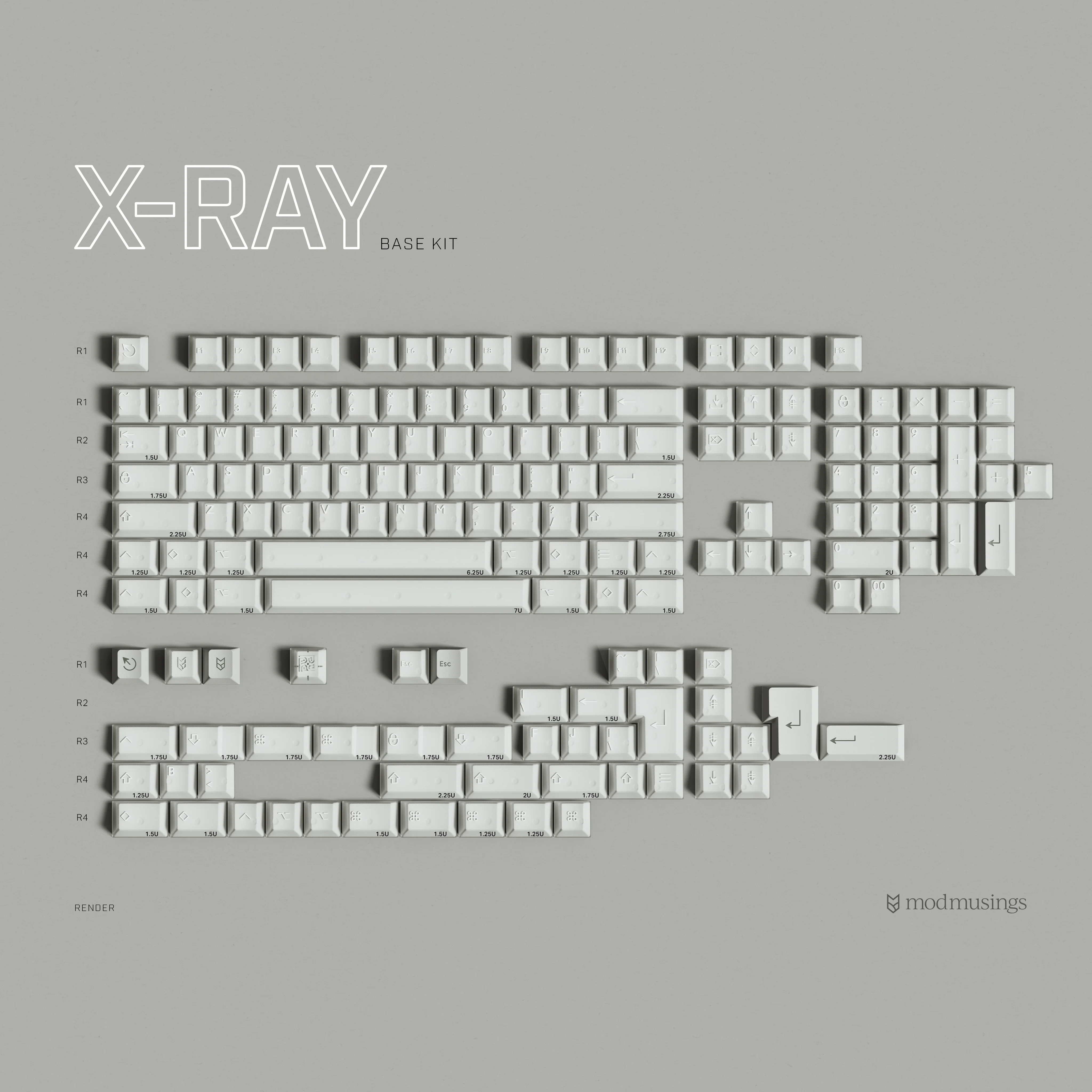[In Stock] PBTFANS X-RAY Keycap Set - Image 9