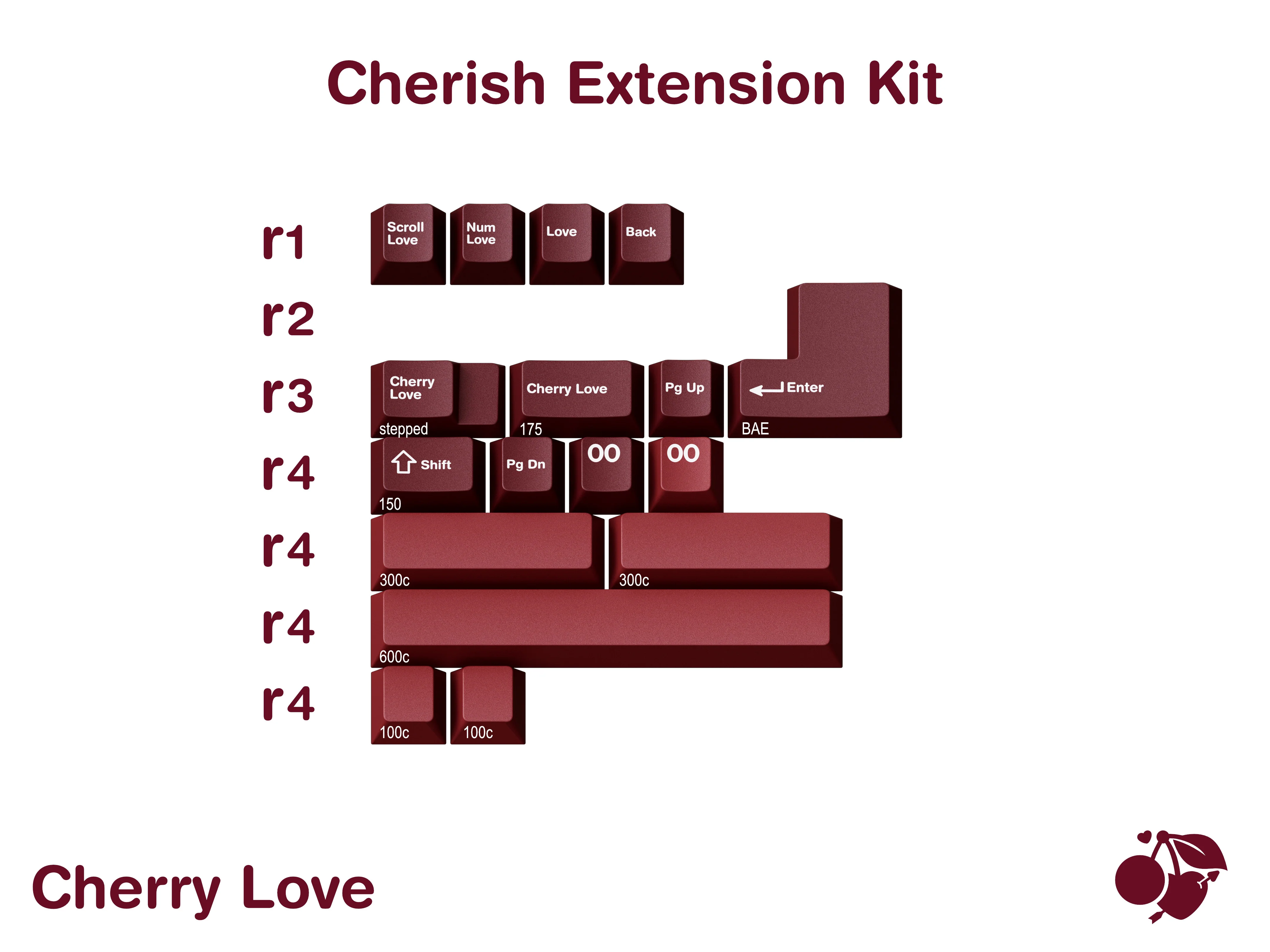 [Pre-Order] GMK CYL Cherry Love Keycap - Image 16