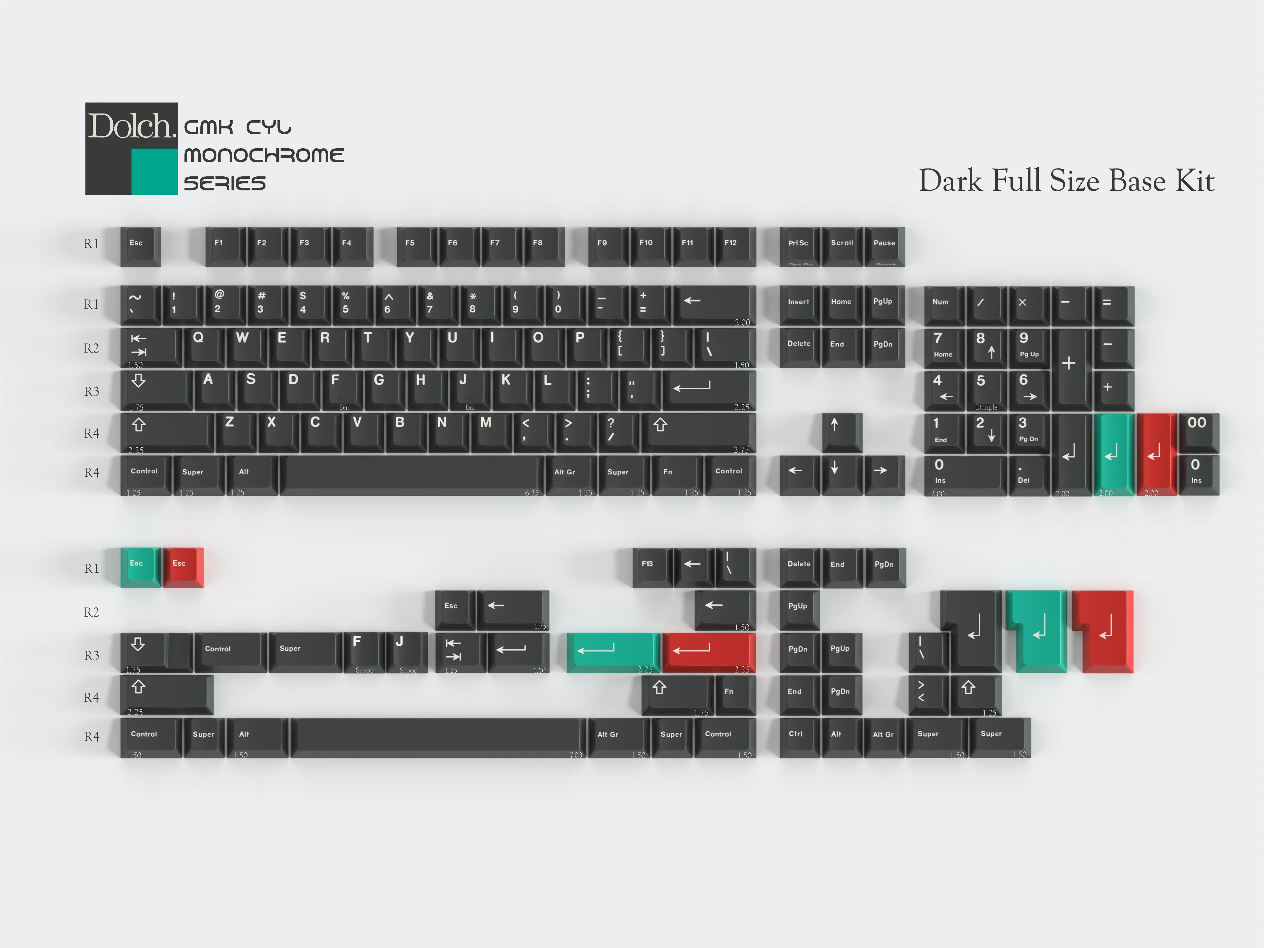 [Pre-Order] GMK CYL Monochrome Dolch Keycap - Image 11