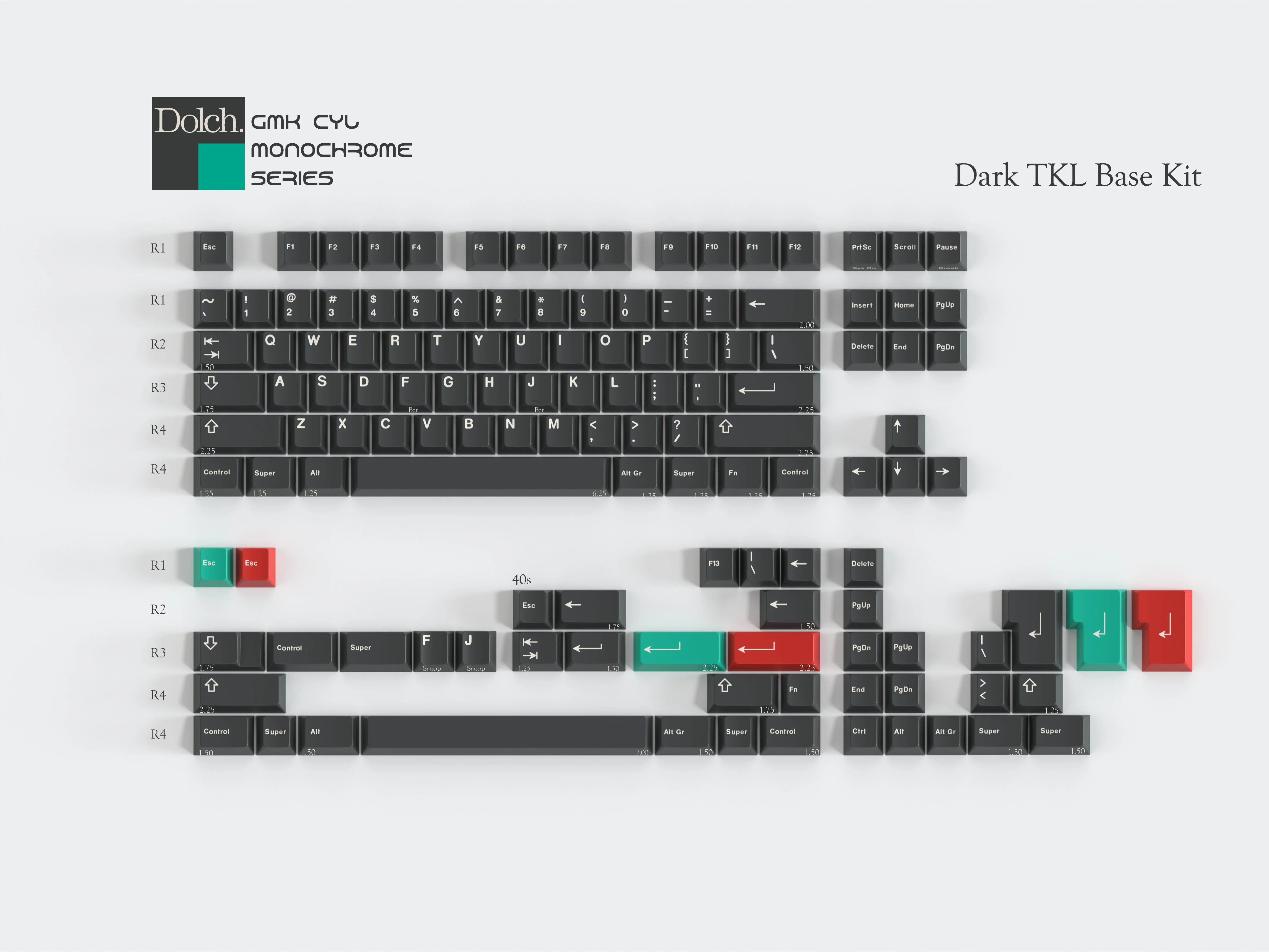 [Pre-Order] GMK CYL Monochrome Dolch Keycap - Image 12