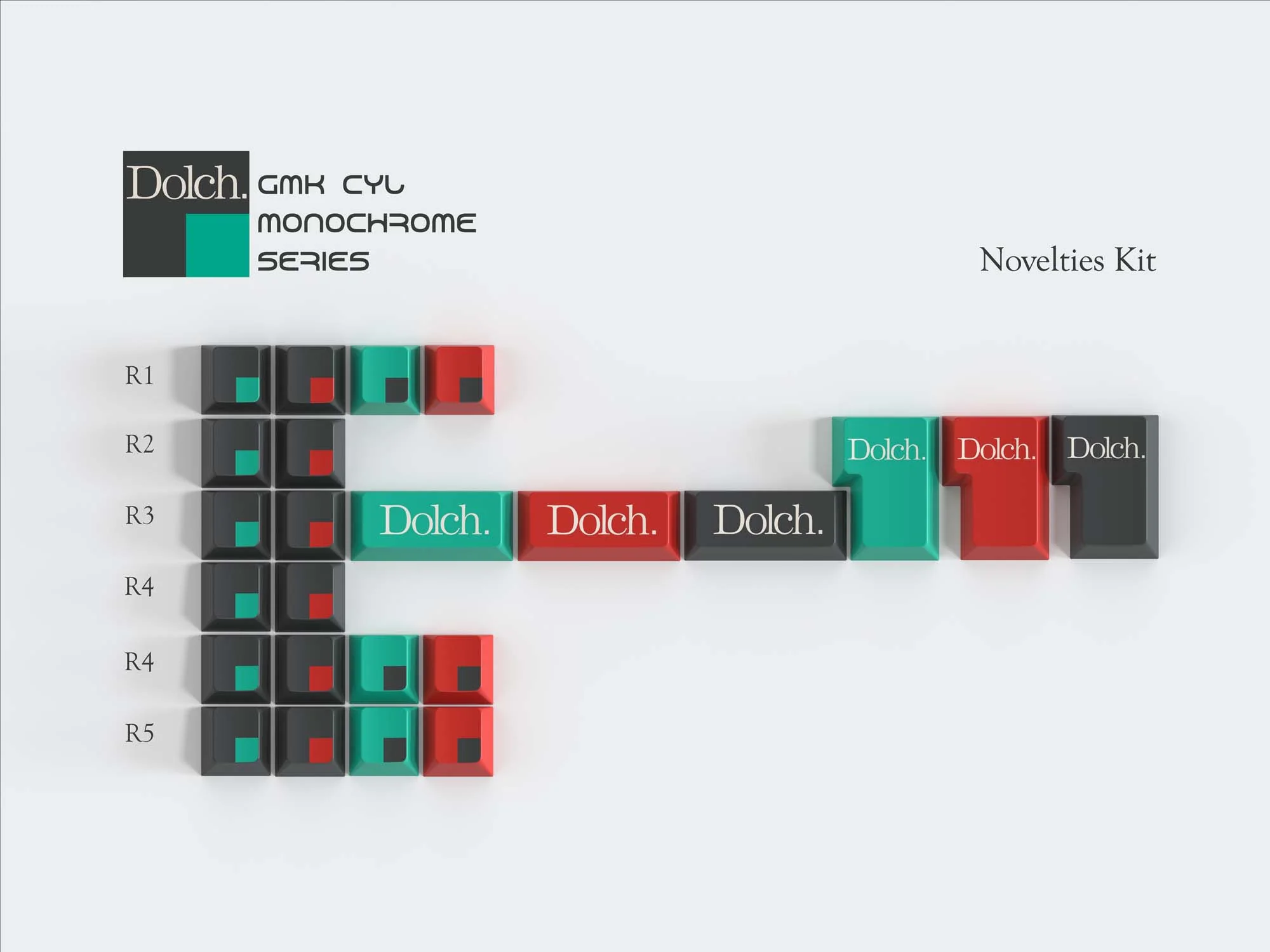 [Pre-Order] GMK CYL Monochrome Dolch Keycap - Image 13