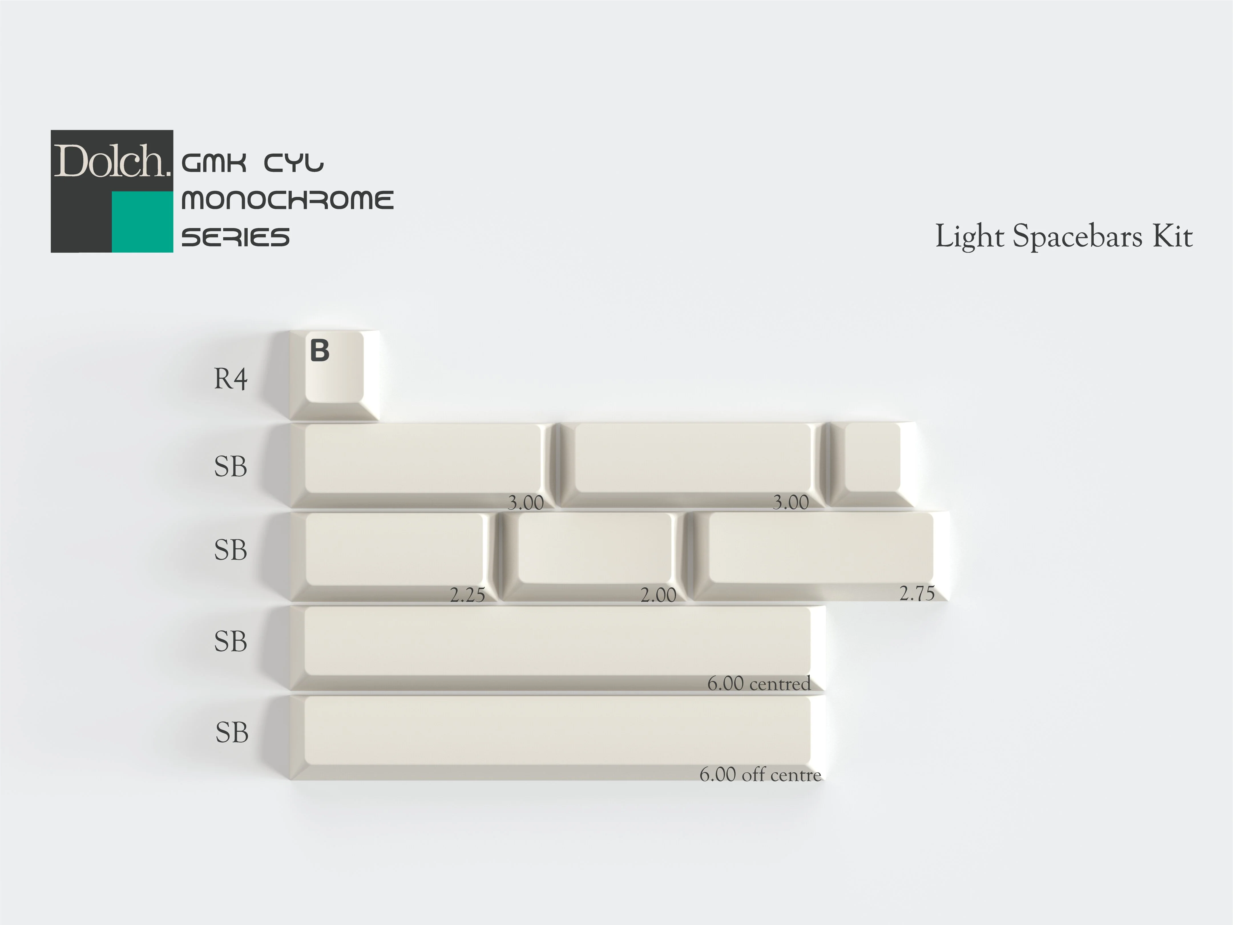 [Pre-Order] GMK CYL Monochrome Dolch Keycap - Image 18