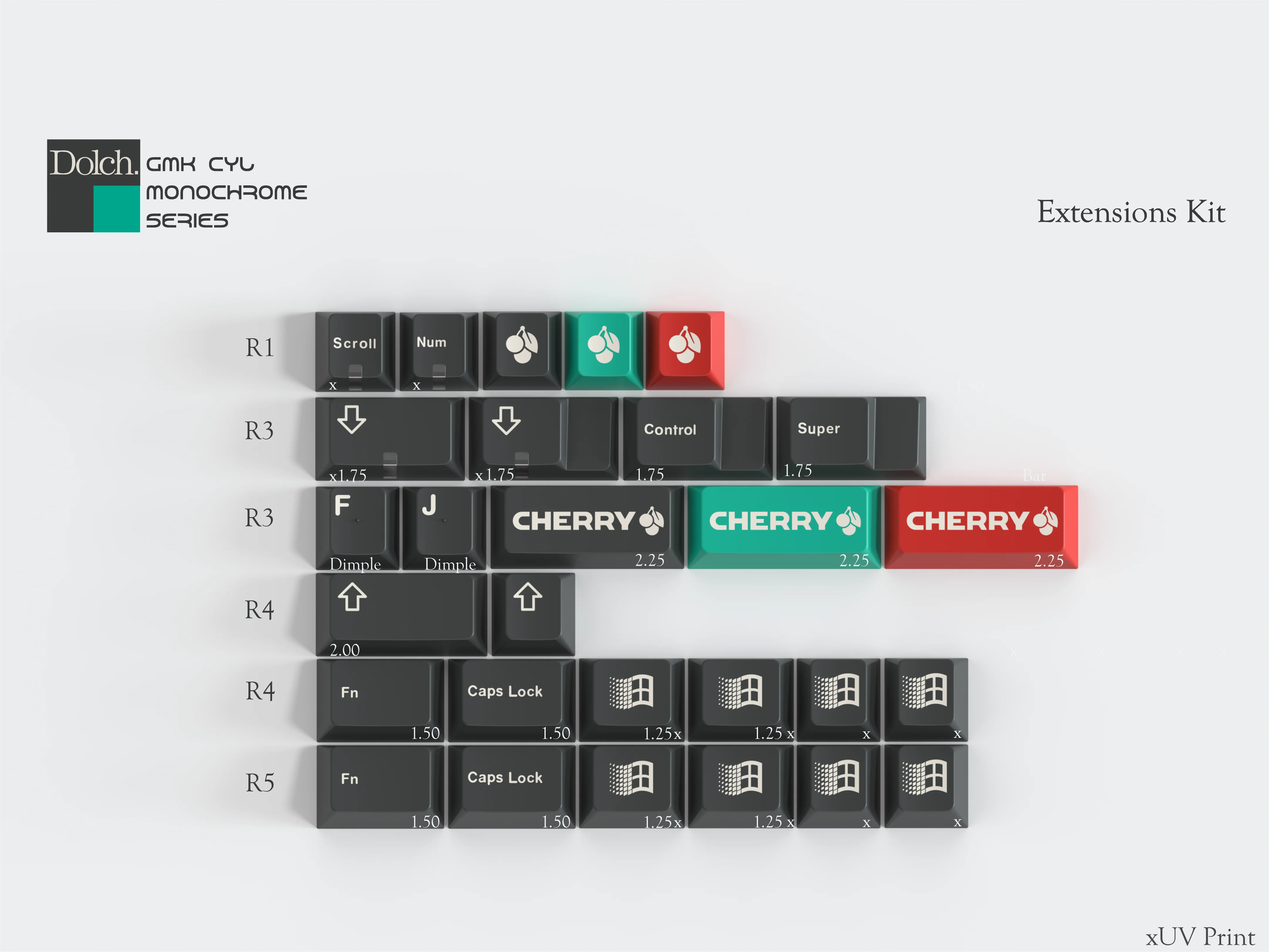 [Pre-Order] GMK CYL Monochrome Dolch Keycap - Image 21