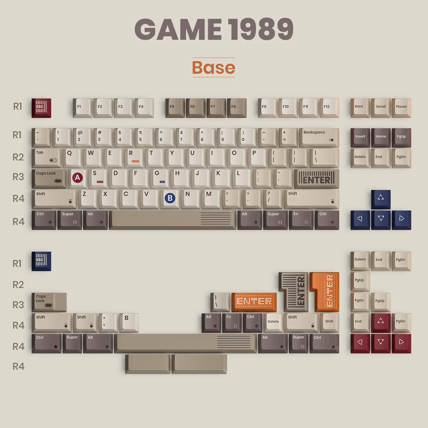 [In Stock] TUTKEYS 80RETROS GAME1989 R1 KEYCAP - Image 11