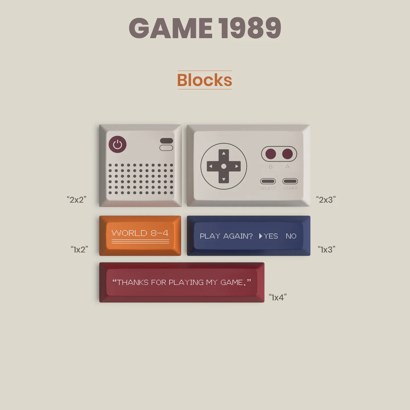 [In Stock] TUTKEYS 80RETROS GAME1989 R1 KEYCAP - Image 15