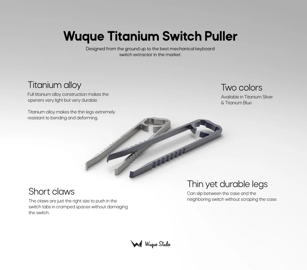 [In Stock] Wuque Titanium Switch Puller - Image 7